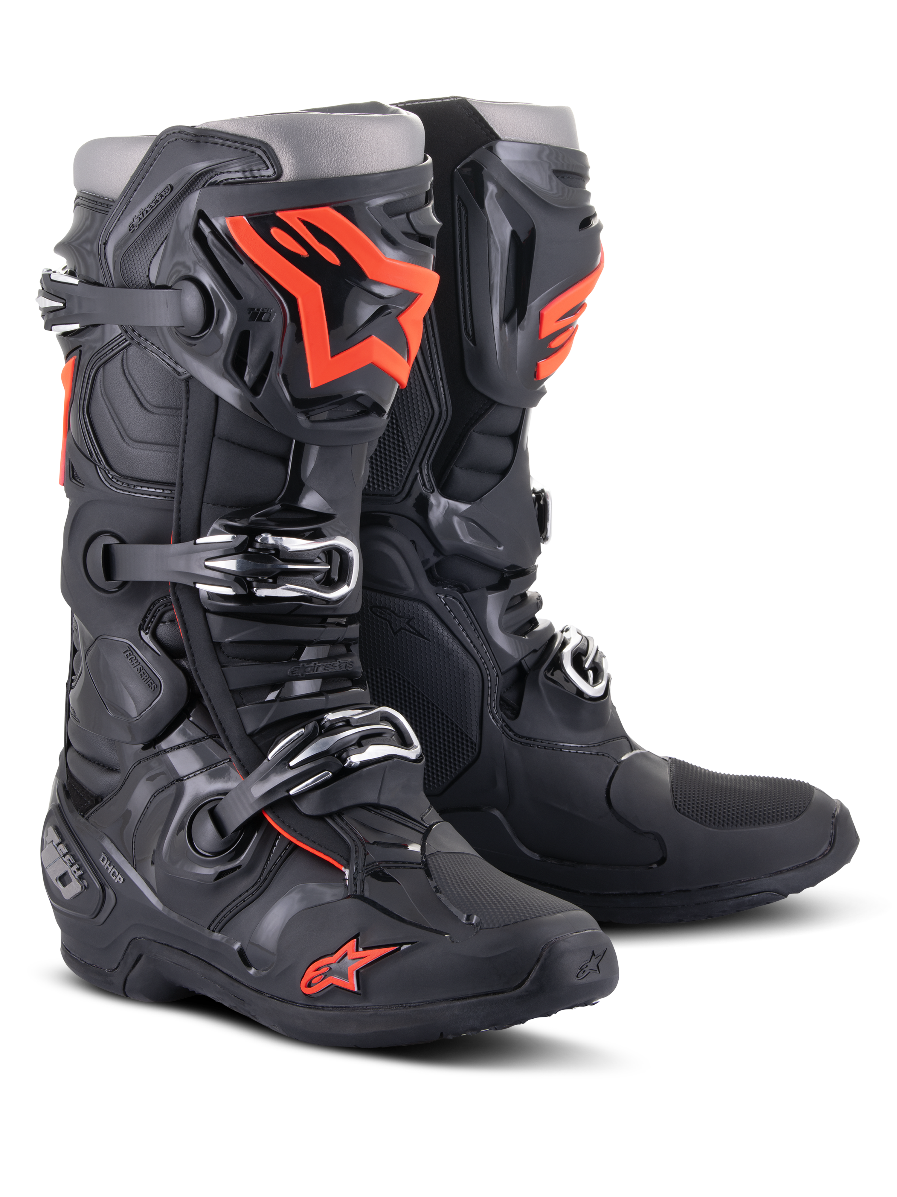 Tech 10 - Black Red MX Boots | Alpinestars® Tech 10 - Black Red MX Boots | Alpinestars®