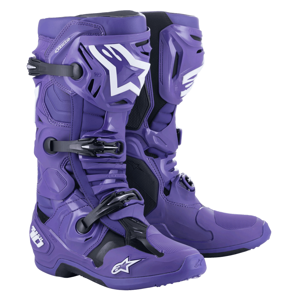 ALPINESTARS TECH10ブーツ アルパインスター テック１０ リミテッドエディションBLK/SIL/GLD US８ モトクロス エンデューロ  - オートバイ