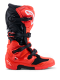 Alpinestars Tech 7 Enduro Boots, men's off-road motocross gear, red and black, TPU protection, dual-compound sole.