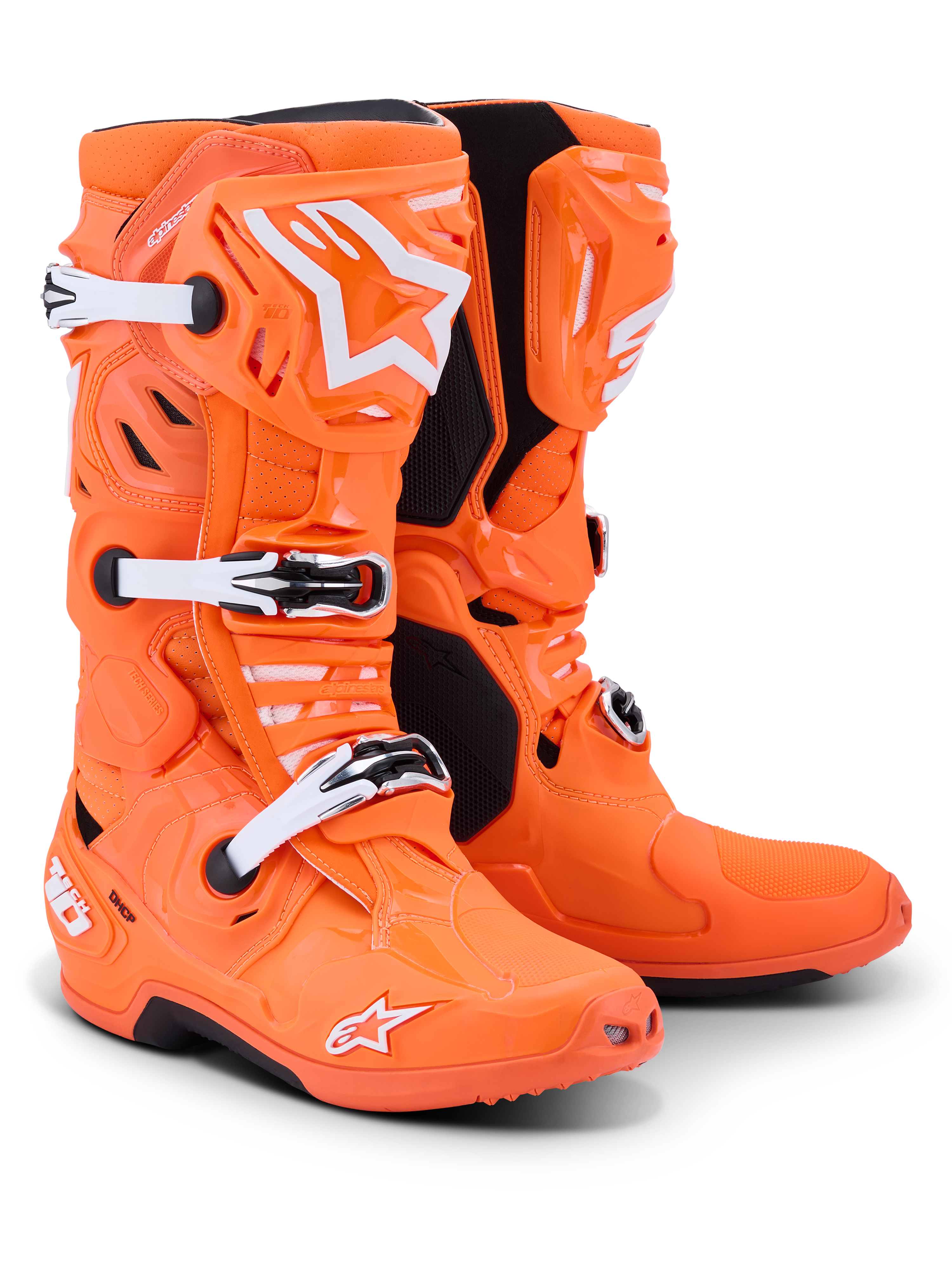 Tech 10 Supervented - Orange MX Boots | Alpinestars® Tech 10 Supervented - Orange MX Boots | Alpinestars®