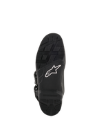 Alpinestars Tech 7 Enduro Drystar® Boots, Motocross and Enduro Boots, Sole view in Black, high-grip rubber compound featuring a white star logo and replaceable insert for durable off-road performance