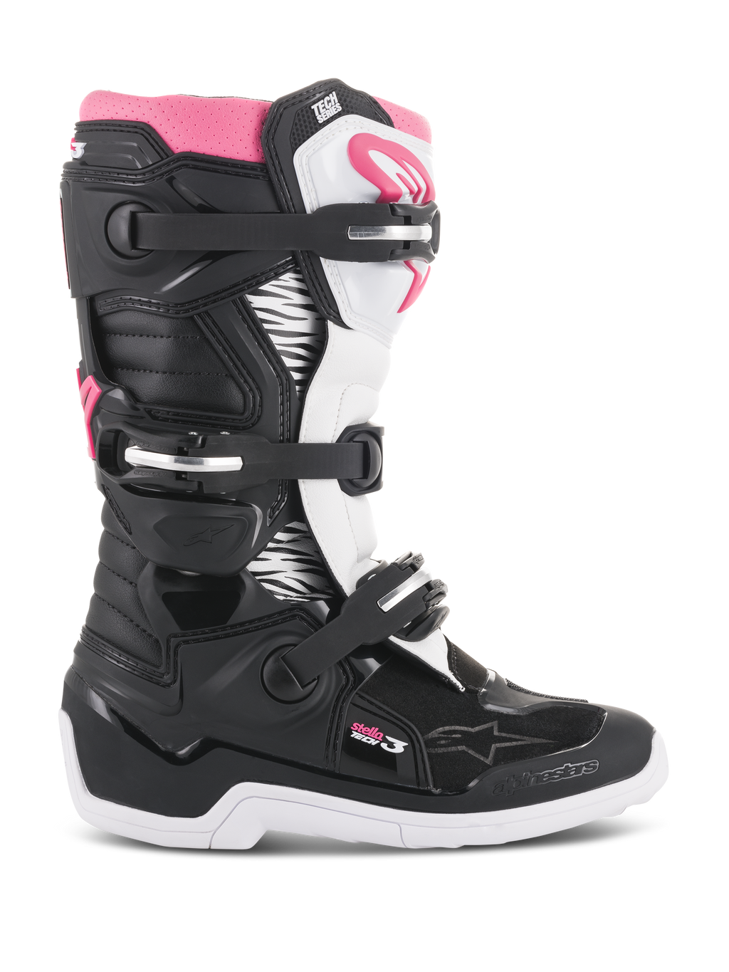 Stella Tech 3 - Black MX Boots | Alpinestars®