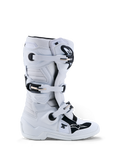 Alpinestars Youth Tech 7S Boots, junior motocross footwear in white and black with TPU protection, CE certified.