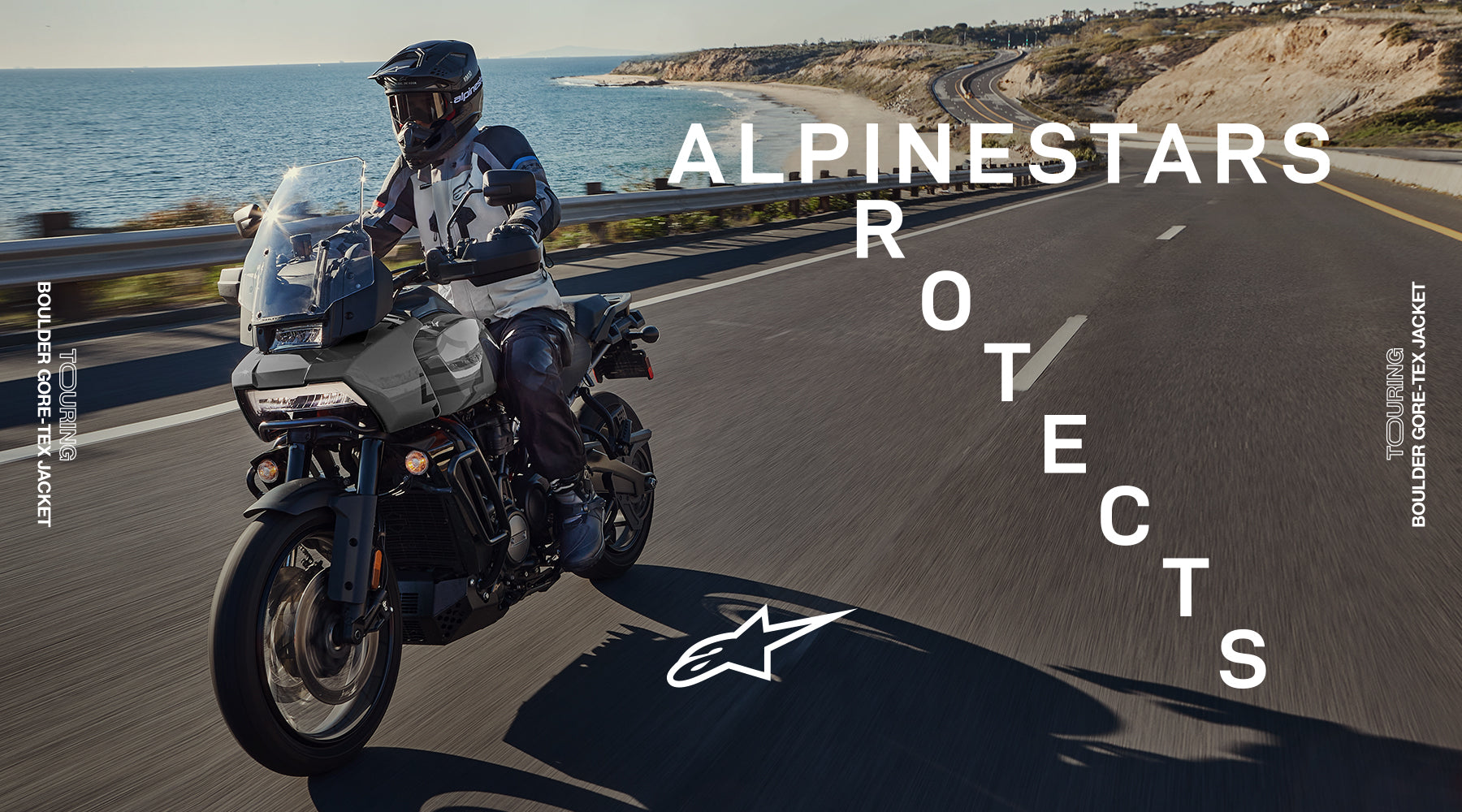 Boulder GORE-TEX - Gray Motorcycle Jacket | Alpinestars®