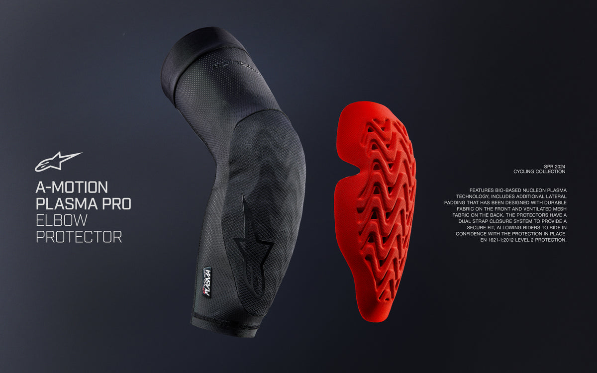 A-Motion Plasma Pro - Black Cycling Elbow Protector | Alpinestars®