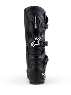 Alpinestars Tech 7 Enduro Gore-Tex Boots, Men's Waterproof Off-Road Boots, Black and Dark Gray, rear view with TPU protection.