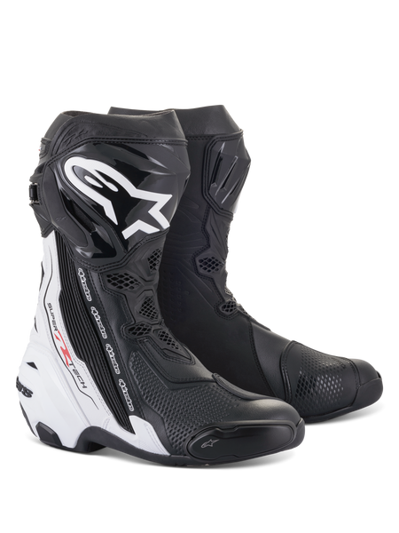 Supertech R - Black Motorcycle Boots | Alpinestars®
