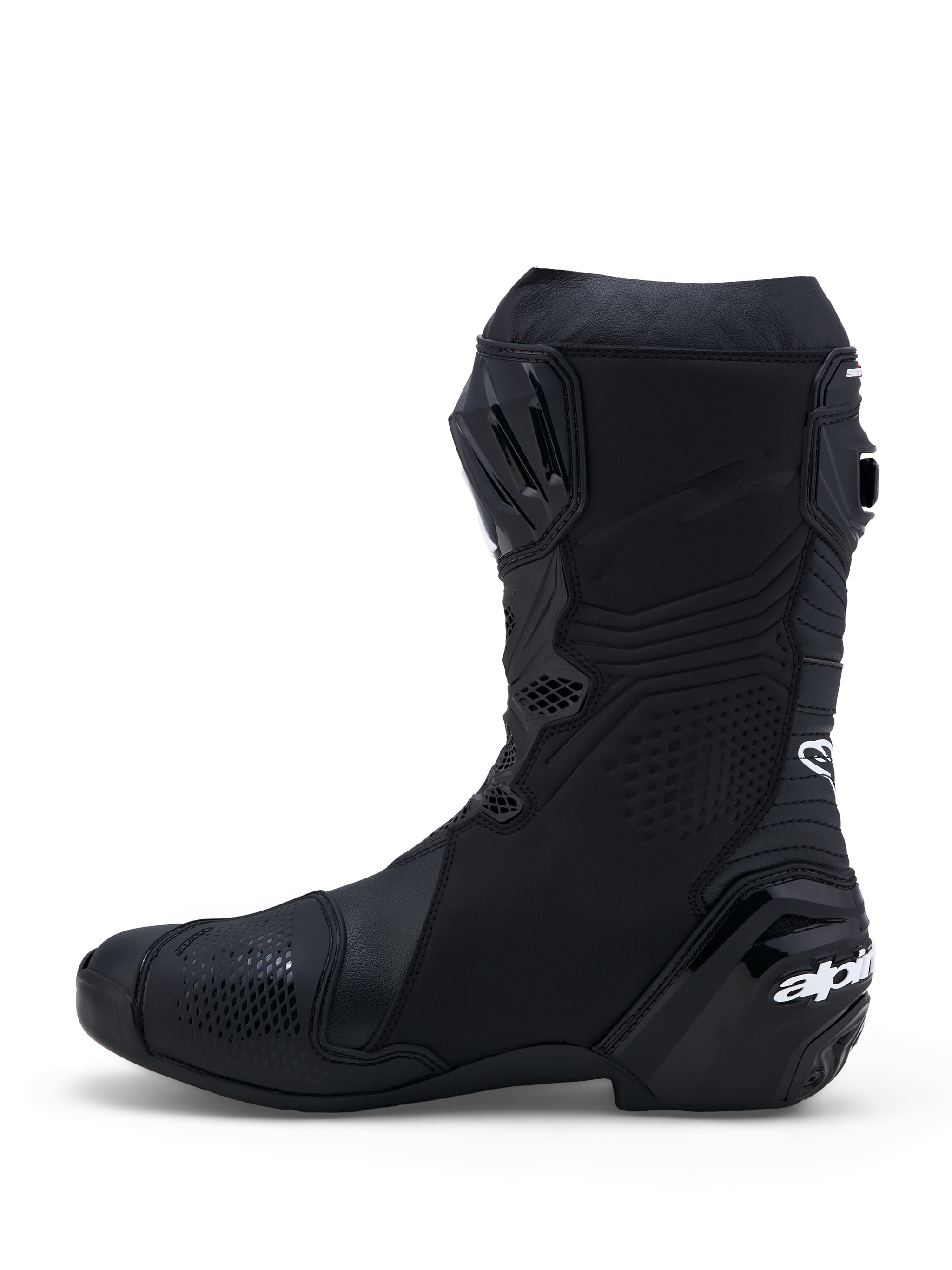 Supertech R - Black Motorcycle Boots | Alpinestars® Supertech R - Black Motorcycle Boots | Alpinestars®