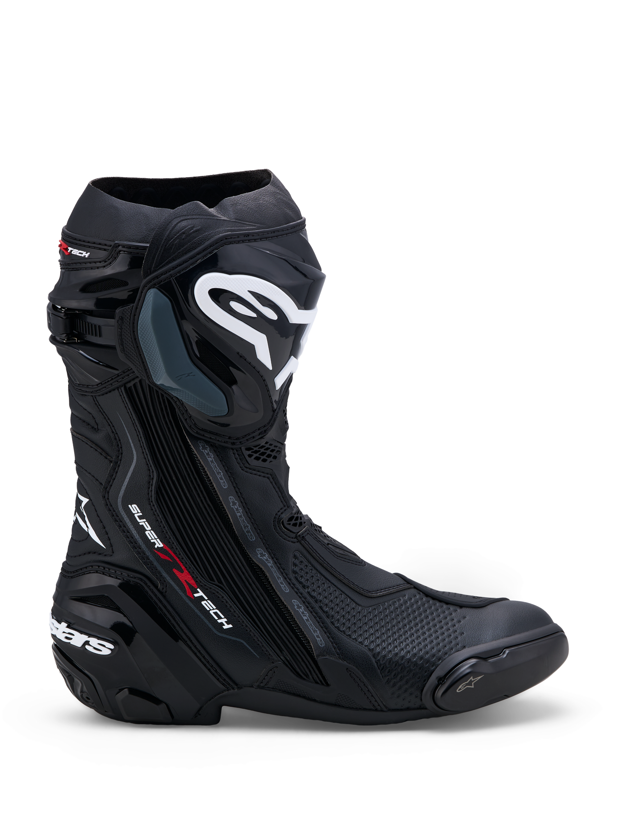 Supertech R - Black Motorcycle Boots | Alpinestars® Supertech R - Black Motorcycle Boots | Alpinestars®