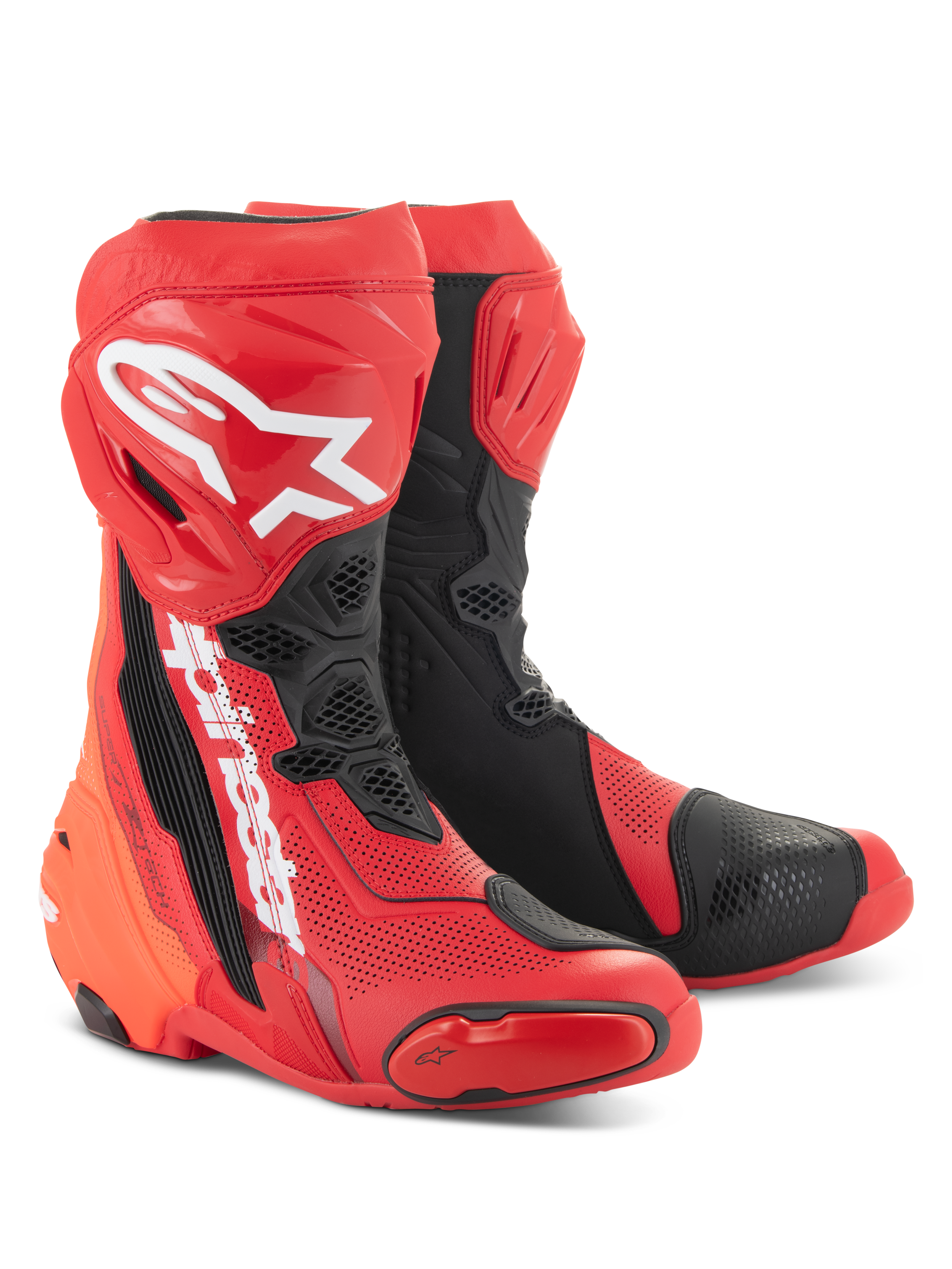 Supertech R Vented - Black Motorcycle Boots | Alpinestars® Supertech R Vented - Black Motorcycle Boots | Alpinestars®
