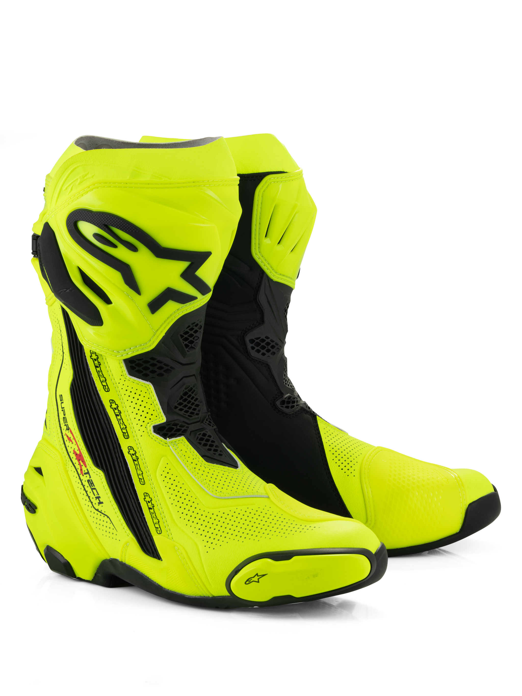 Supertech R Vented - Black Motorcycle Boots | Alpinestars® Supertech R Vented - Black Motorcycle Boots | Alpinestars®