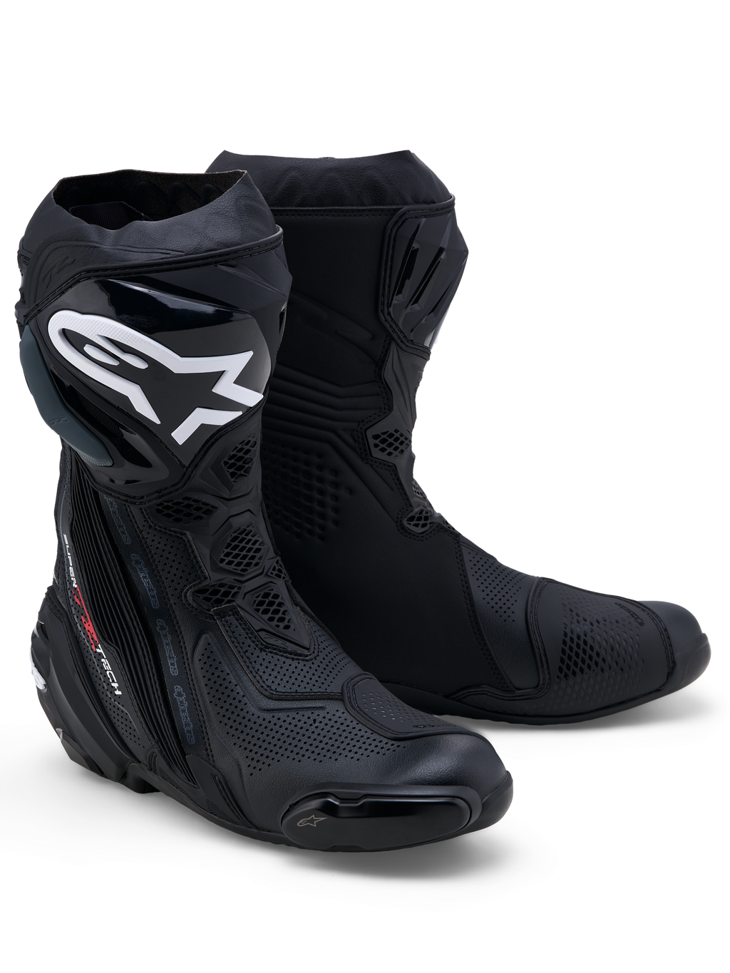 Hrc Supertech R Boot Supertech R Vented - Black Motorcycle Boots | Alpinestars®
