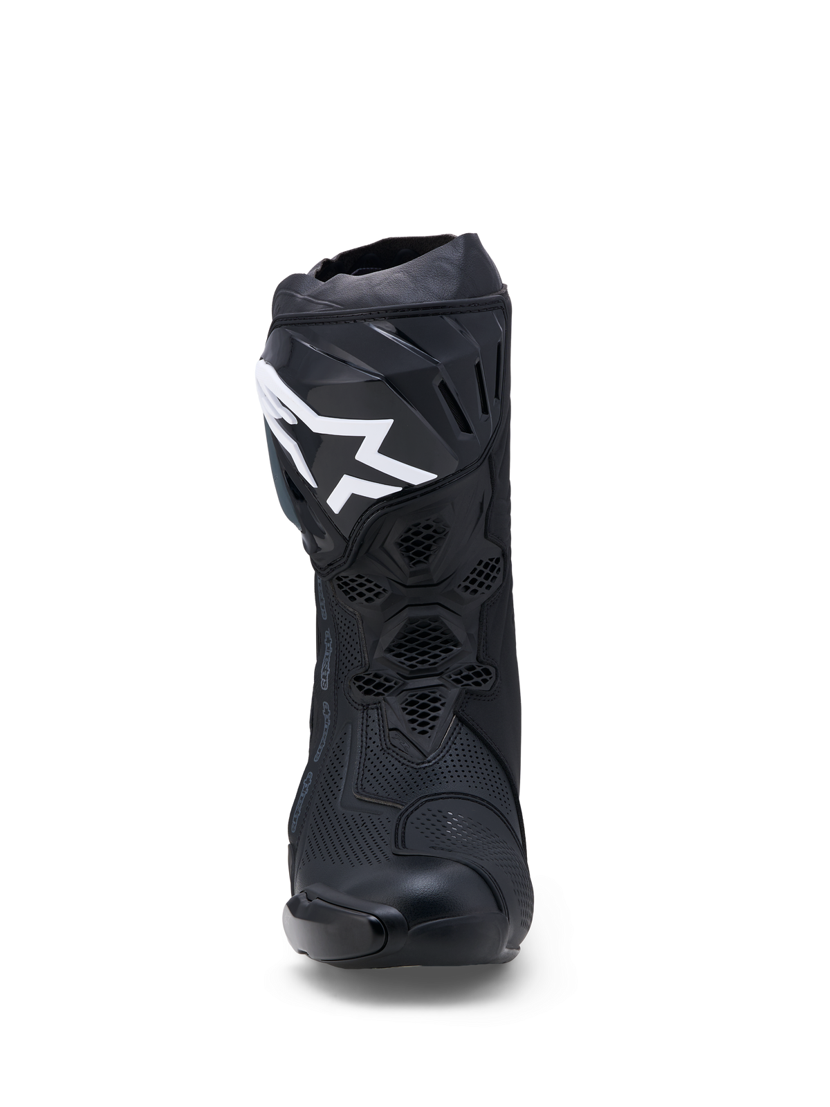 Supertech R Vented - Black Motorcycle Boots | Alpinestars®