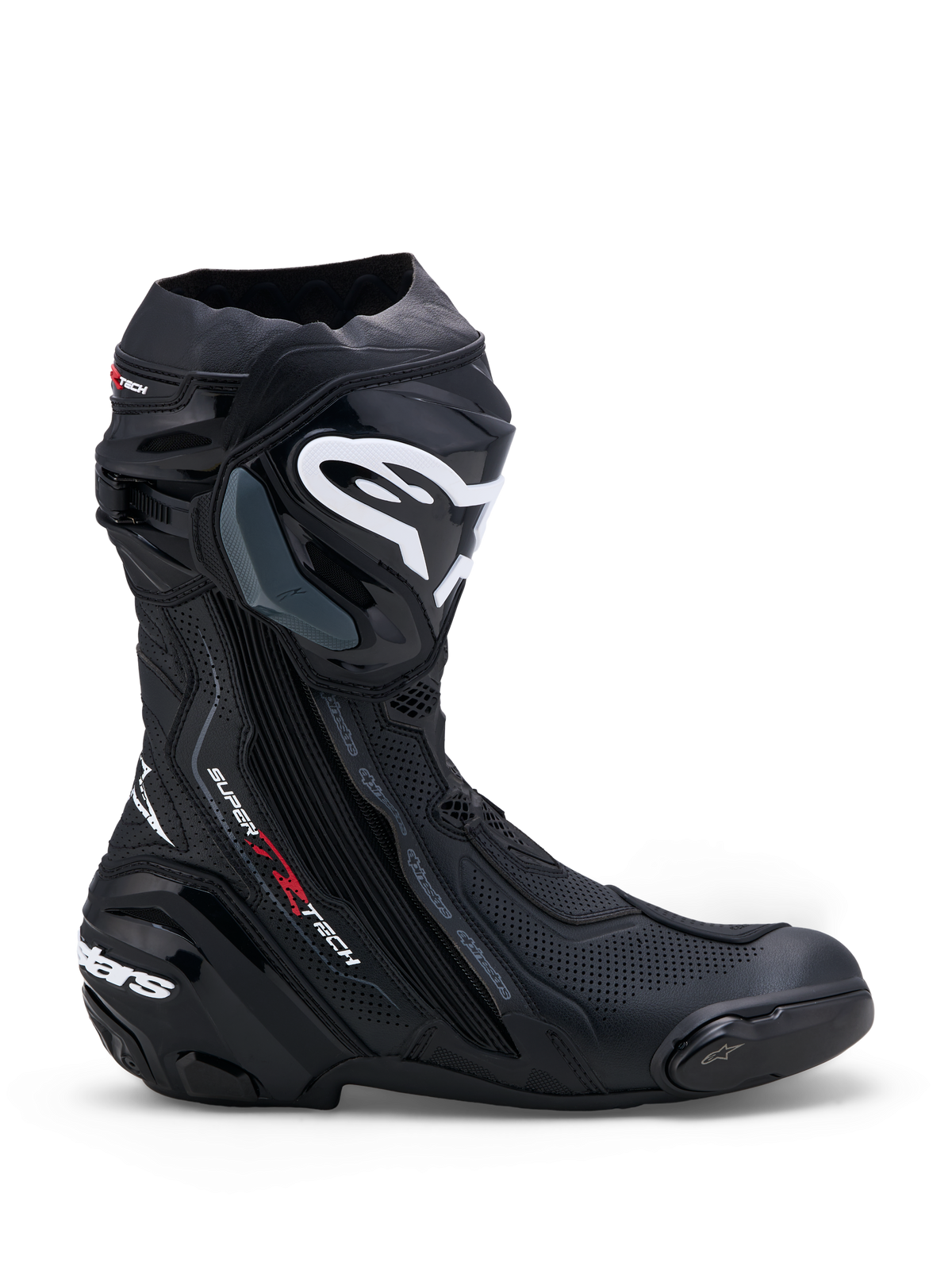 Supertech R Vented - Black Motorcycle Boots | Alpinestars® Supertech R Vented - Black Motorcycle Boots | Alpinestars®