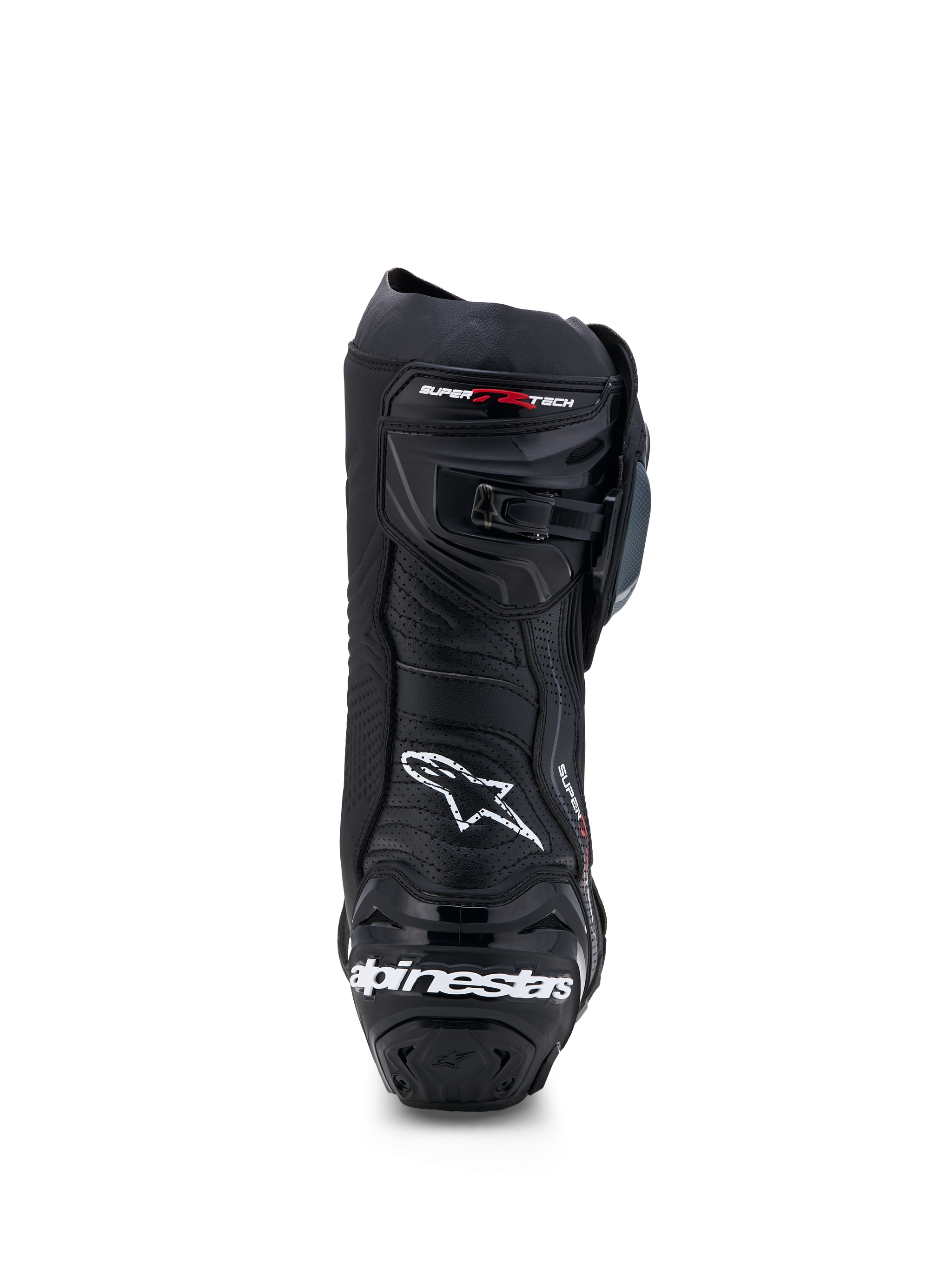 Supertech R Vented - Black Motorcycle Boots | Alpinestars®