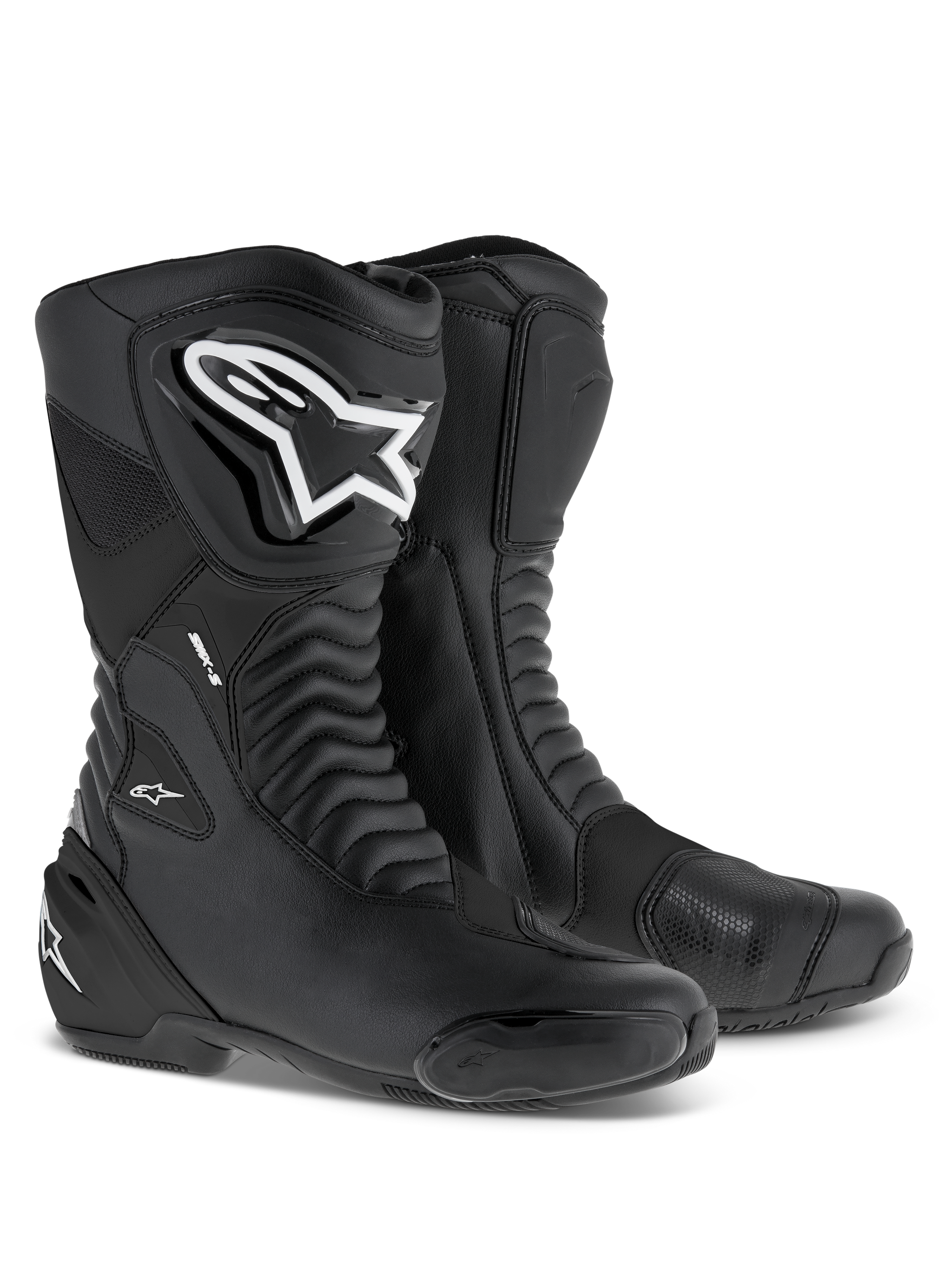 Alpinestars Smx Alpinestars SMX Plus V2 Boots Black White Fluo Red