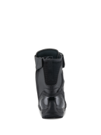 Alpinestars Superfaster Shoes, Motorcycle Riding Shoes, Black, Rear view featuring a reinforced TPU heel counter and padded Achilles extension, sleek high-top design for sport riding protection