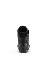 Alpinestars Faster-4 Drystar® Shoes, Motorcycle Riding Shoes, Black Cool Gray, rear view showing reinforced heel, padded collar, and reflective details, waterproof microfiber construction for sports riding