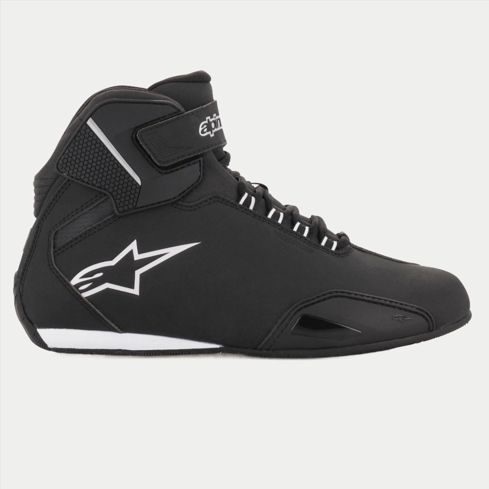 Stella Sektor Waterproof - Black Motorcycle Shoes | Alpinestars®