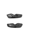 Alpinestars SMX-6 Toe Sliders, motorcycle boot replacement parts, Black, glossy and matte finish, aerodynamic design with embossed star logo, pair for racing and sport use