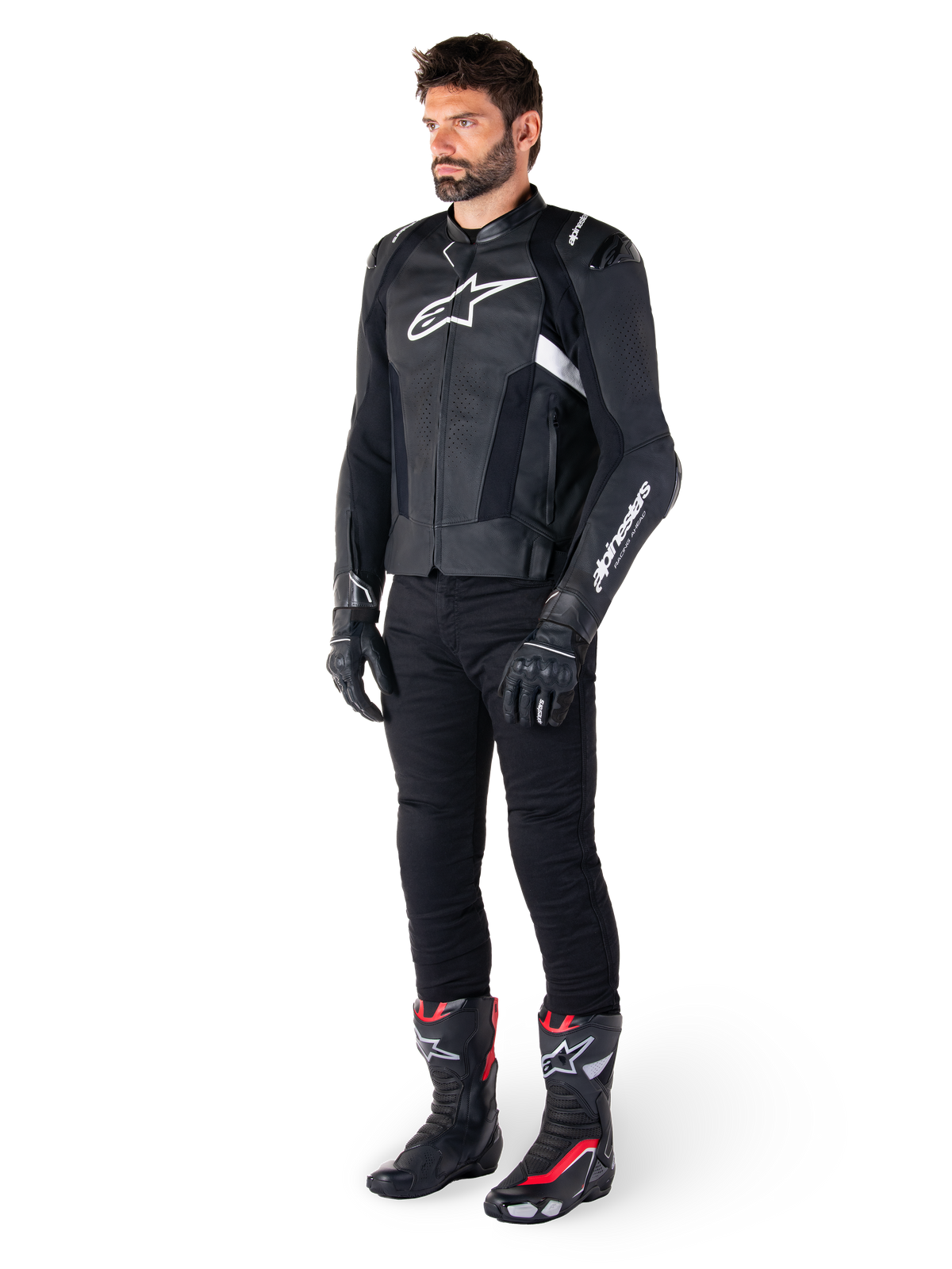 Missile V3 - Black Motorcycle Jacket | Alpinestars®
