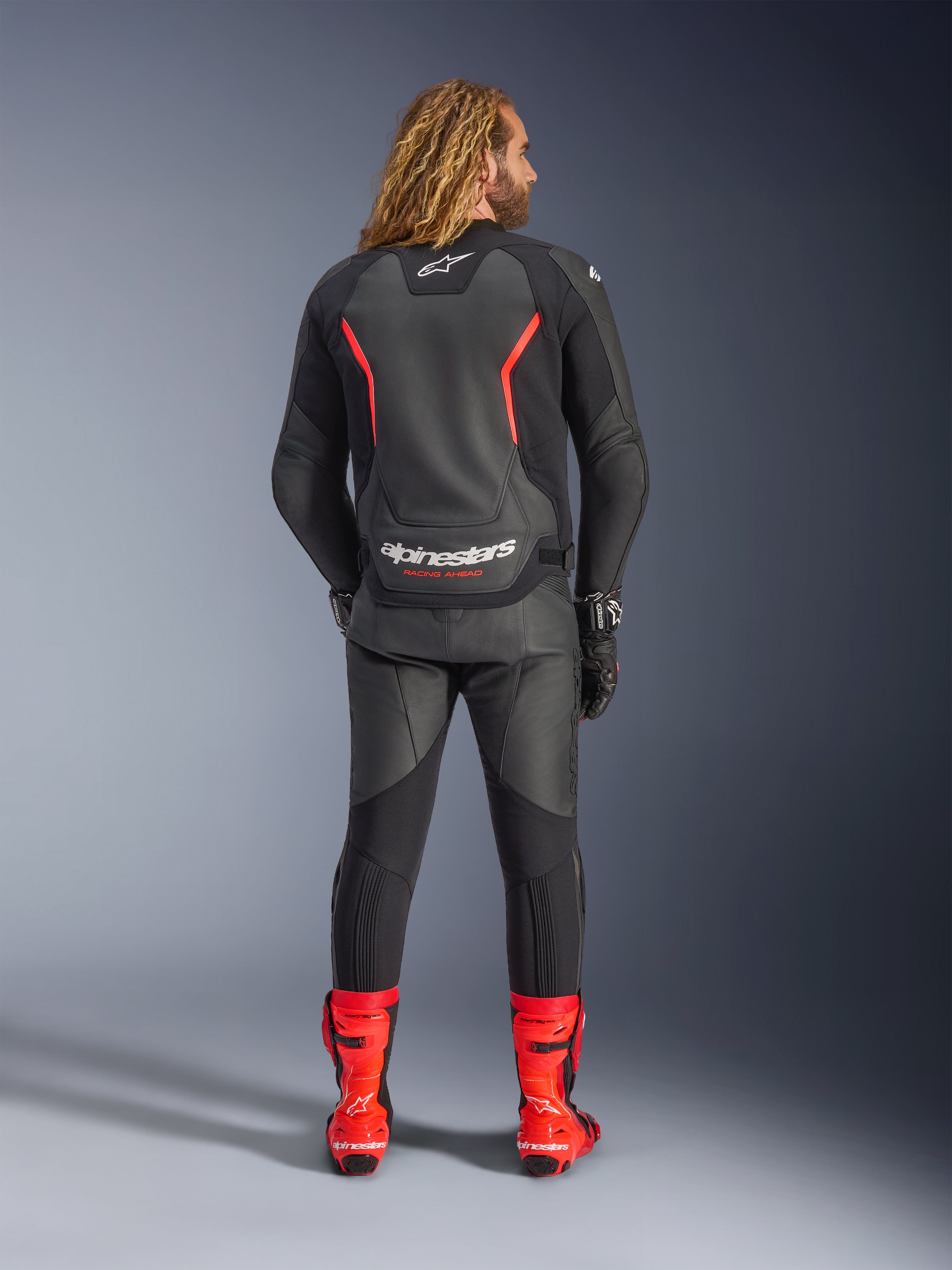 GP Force V2 - Red Motorcycle Jacket | Alpinestars®