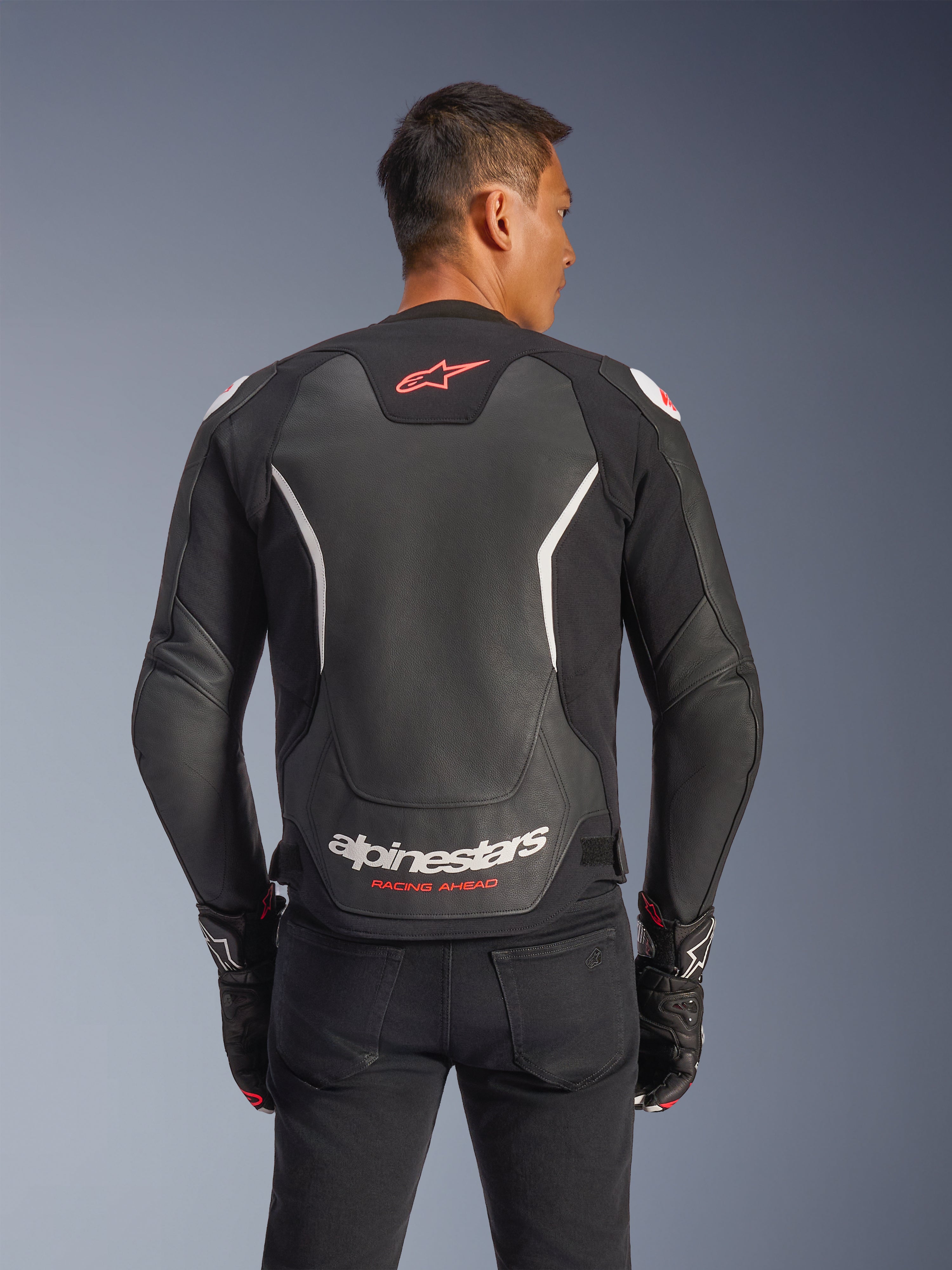 GP Force V2 - Black Motorcycle Jacket | Alpinestars®