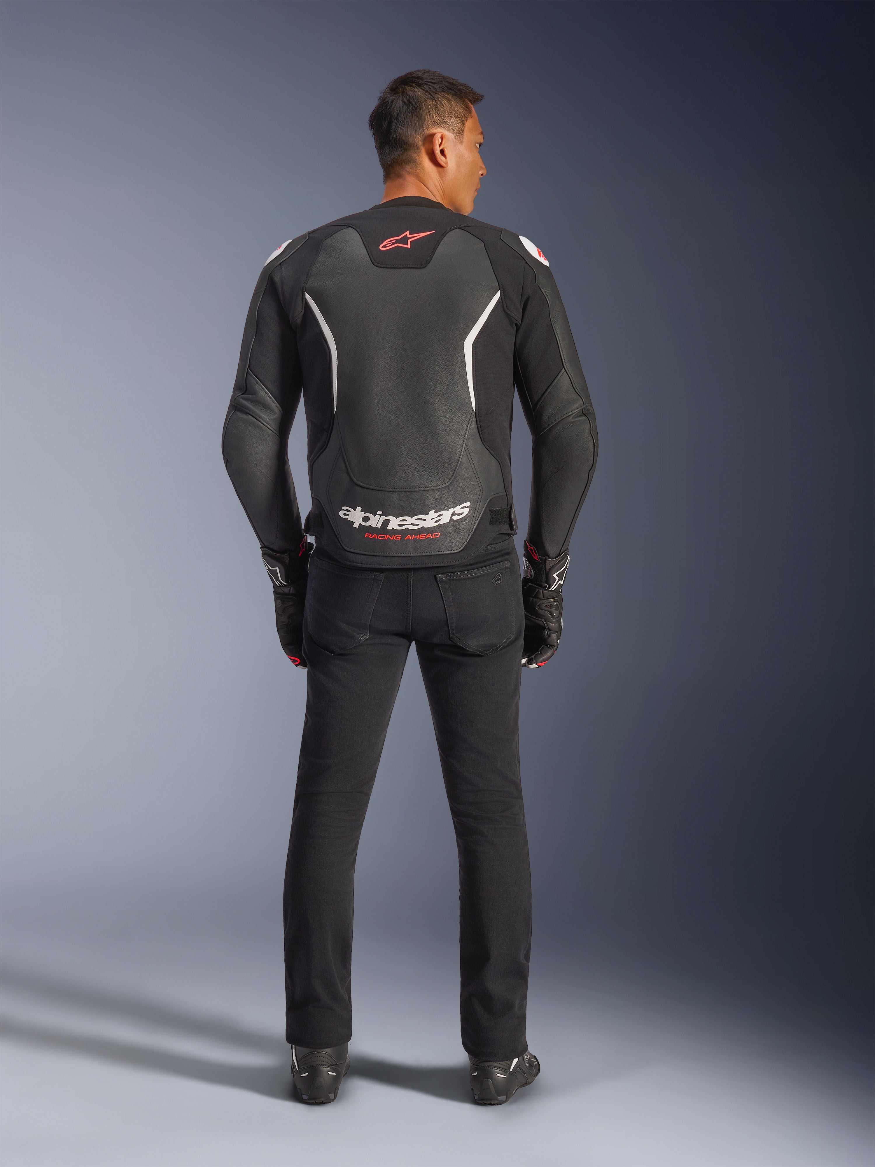 GP Force V2 - Black Motorcycle Jacket | Alpinestars®