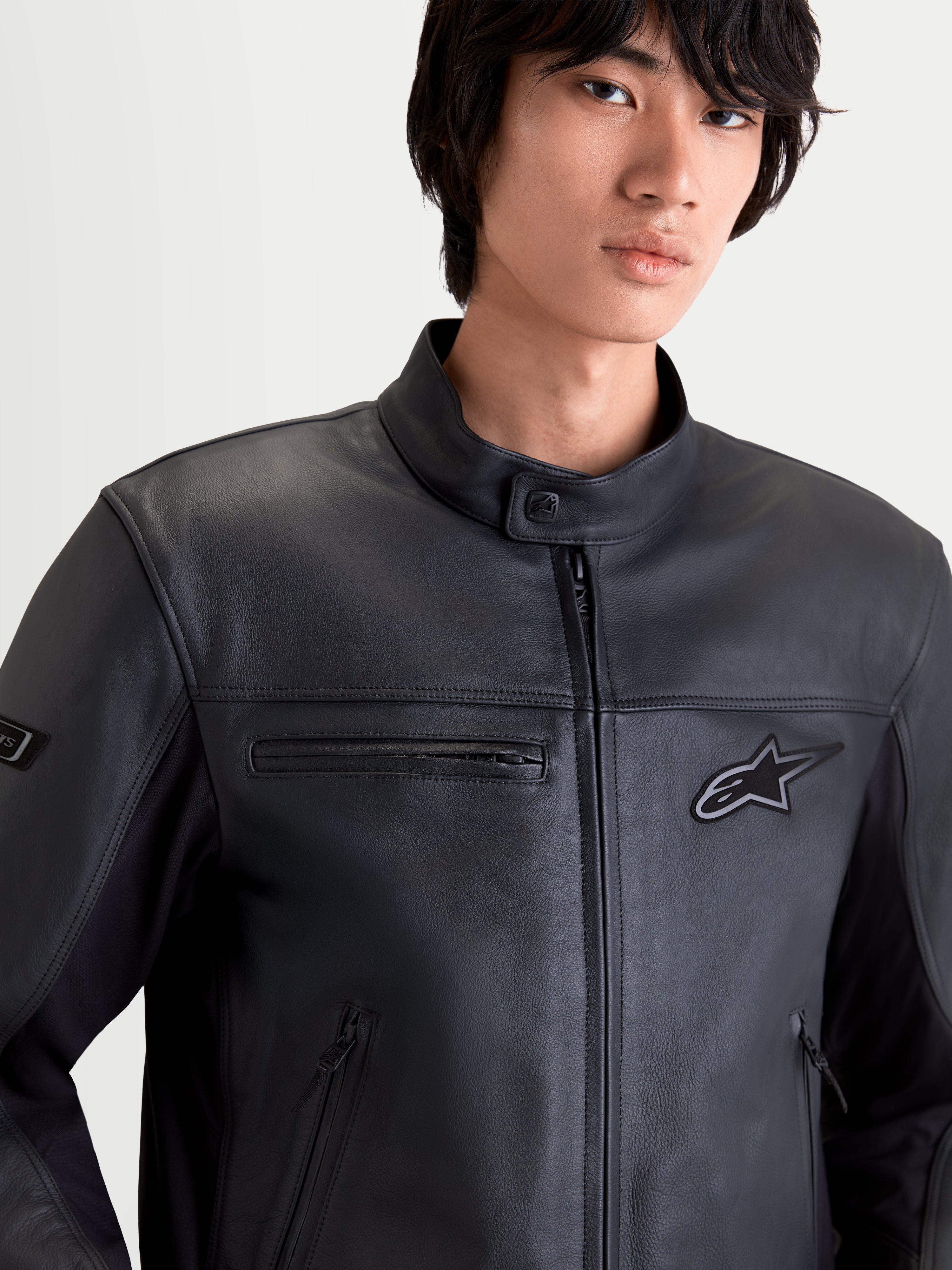 Maver-X - Black Motorcycle Leather Jacket | Alpinestars®