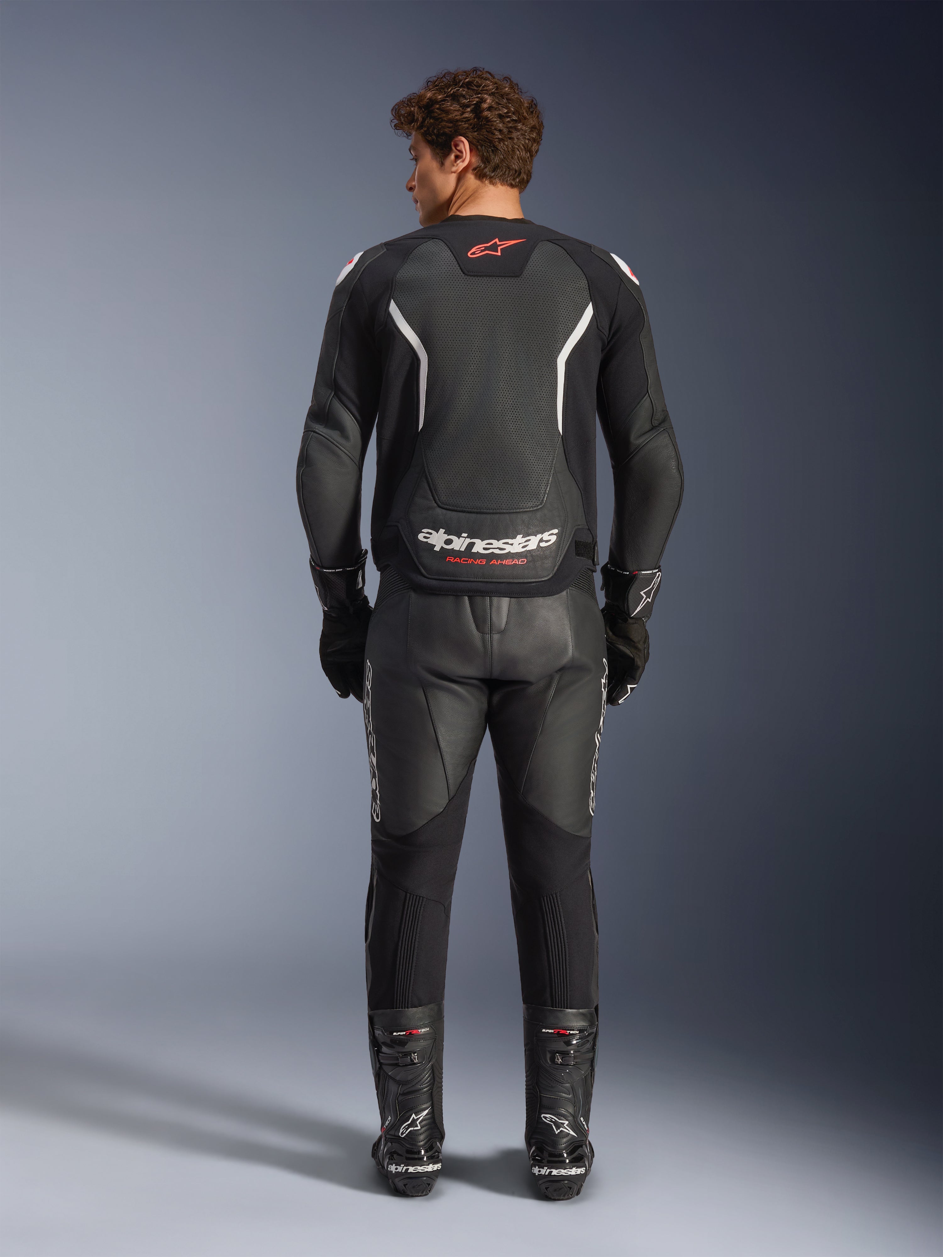 GP Force V2 Air - Black Motorcycle Jacket | Alpinestars®