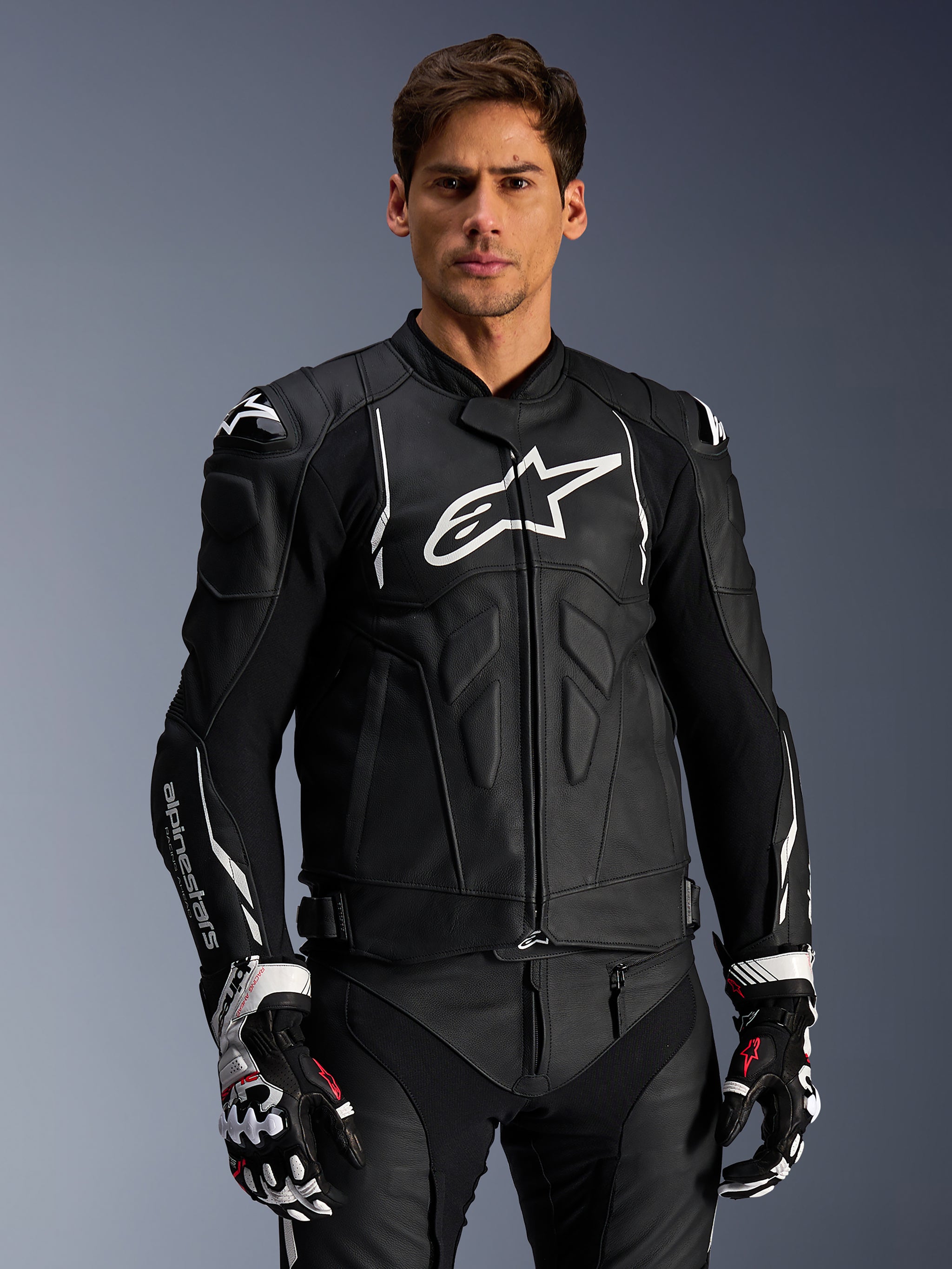 leather biker gear Dusk Leather - Black Motorcycle Jacket