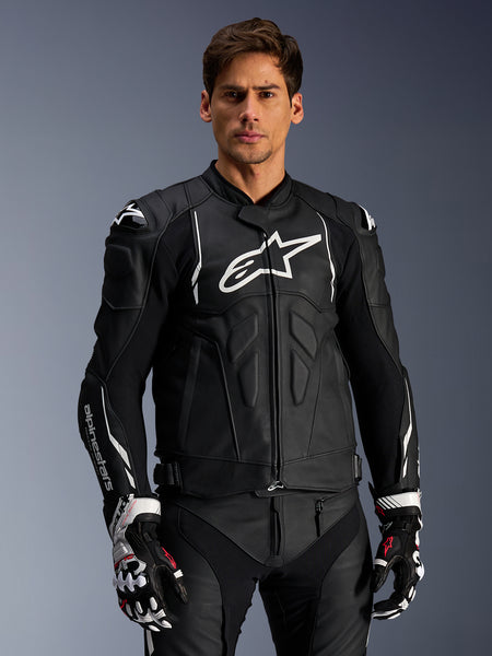 Dusk Leather - Black Motorcycle Jacket | Alpinestars®