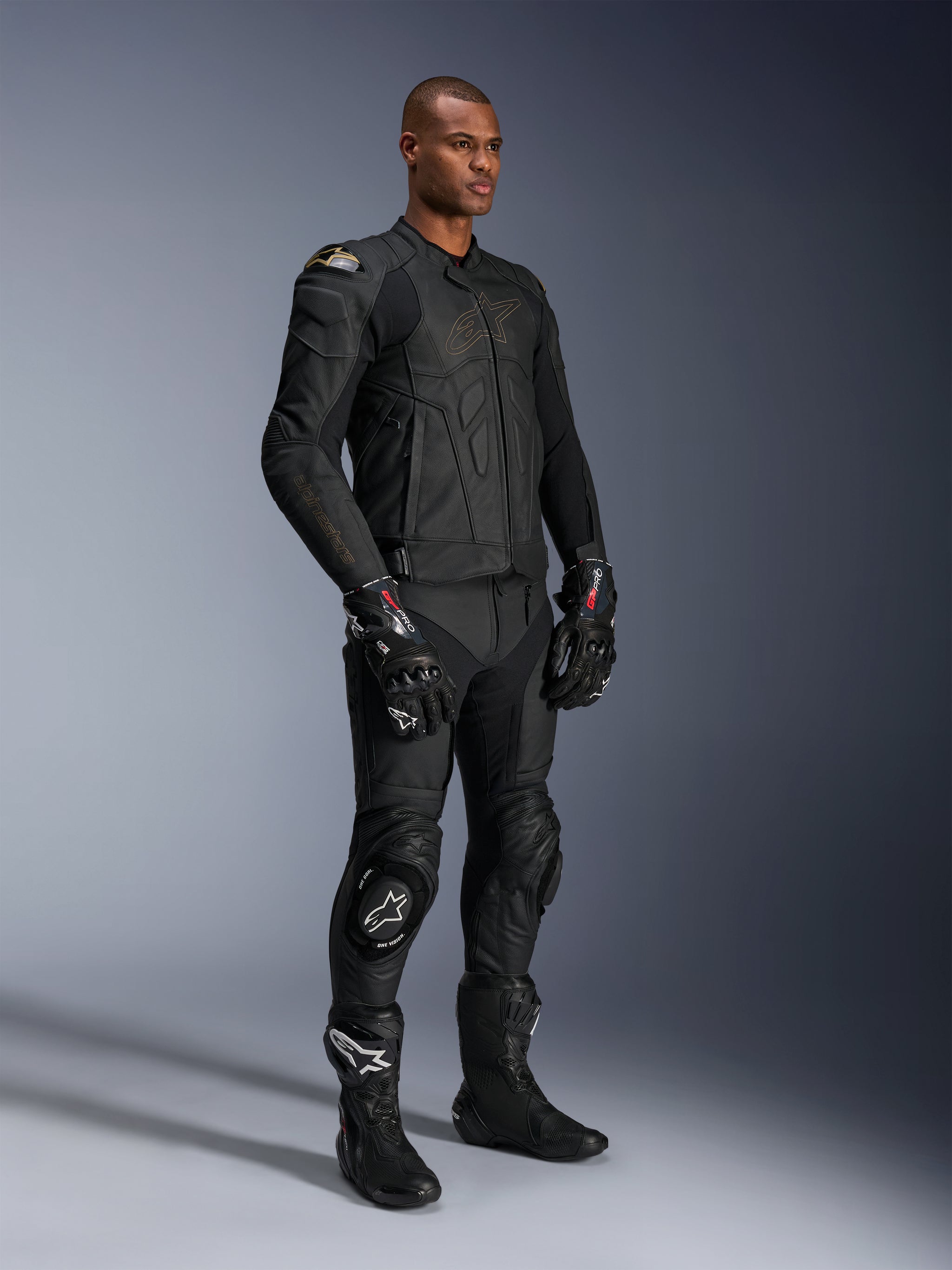 full leather gear Dusk - Black Motorcycle Jacket