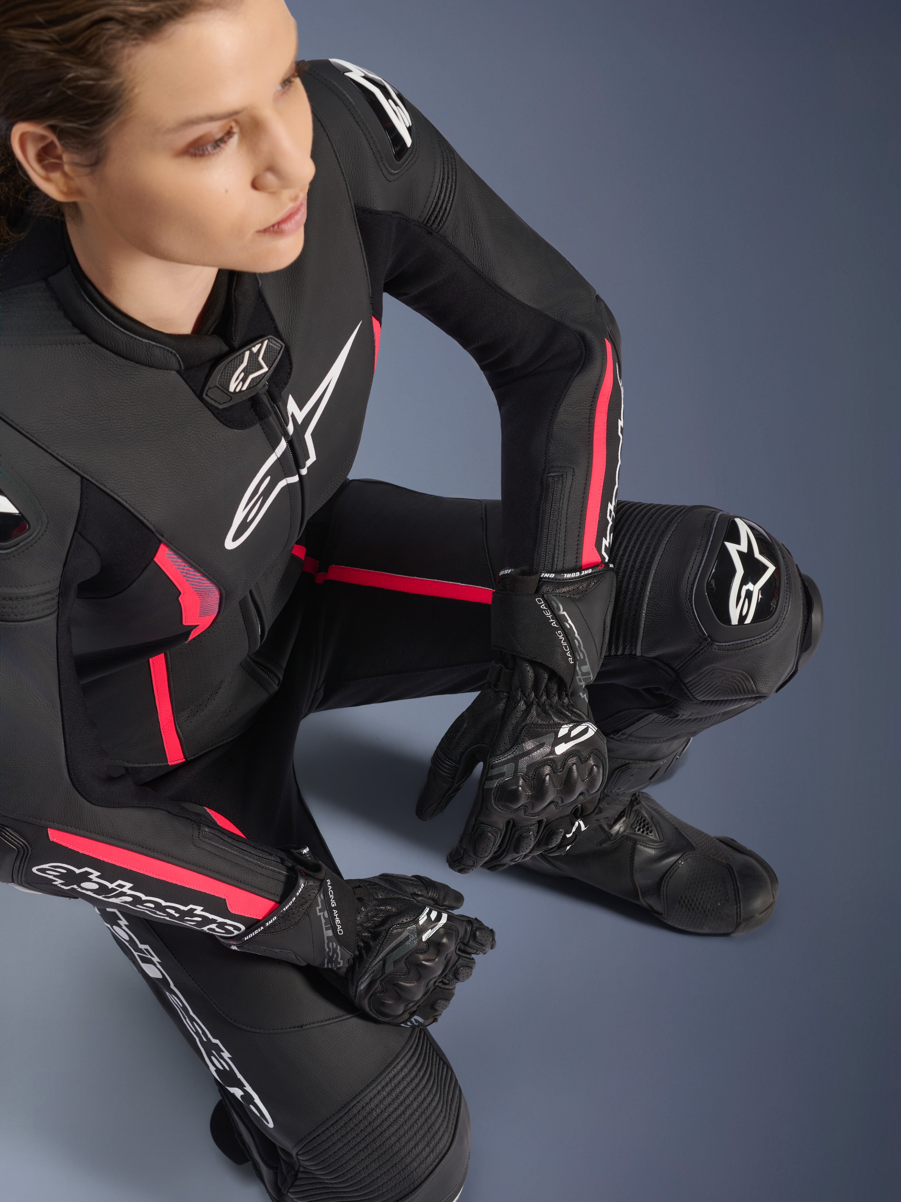 Stella Missile V2 1-Piece - Black Motorcycle Suit | Alpinestars®