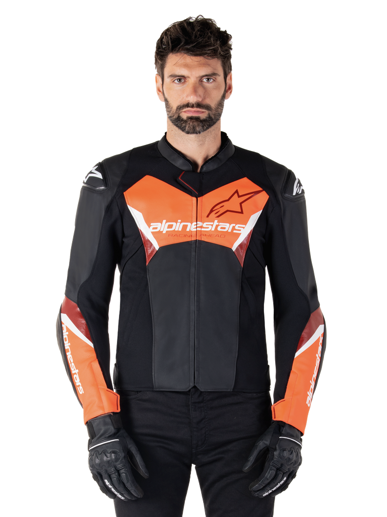 Faster V3 - Black Motorcycle Jacket | Alpinestars®