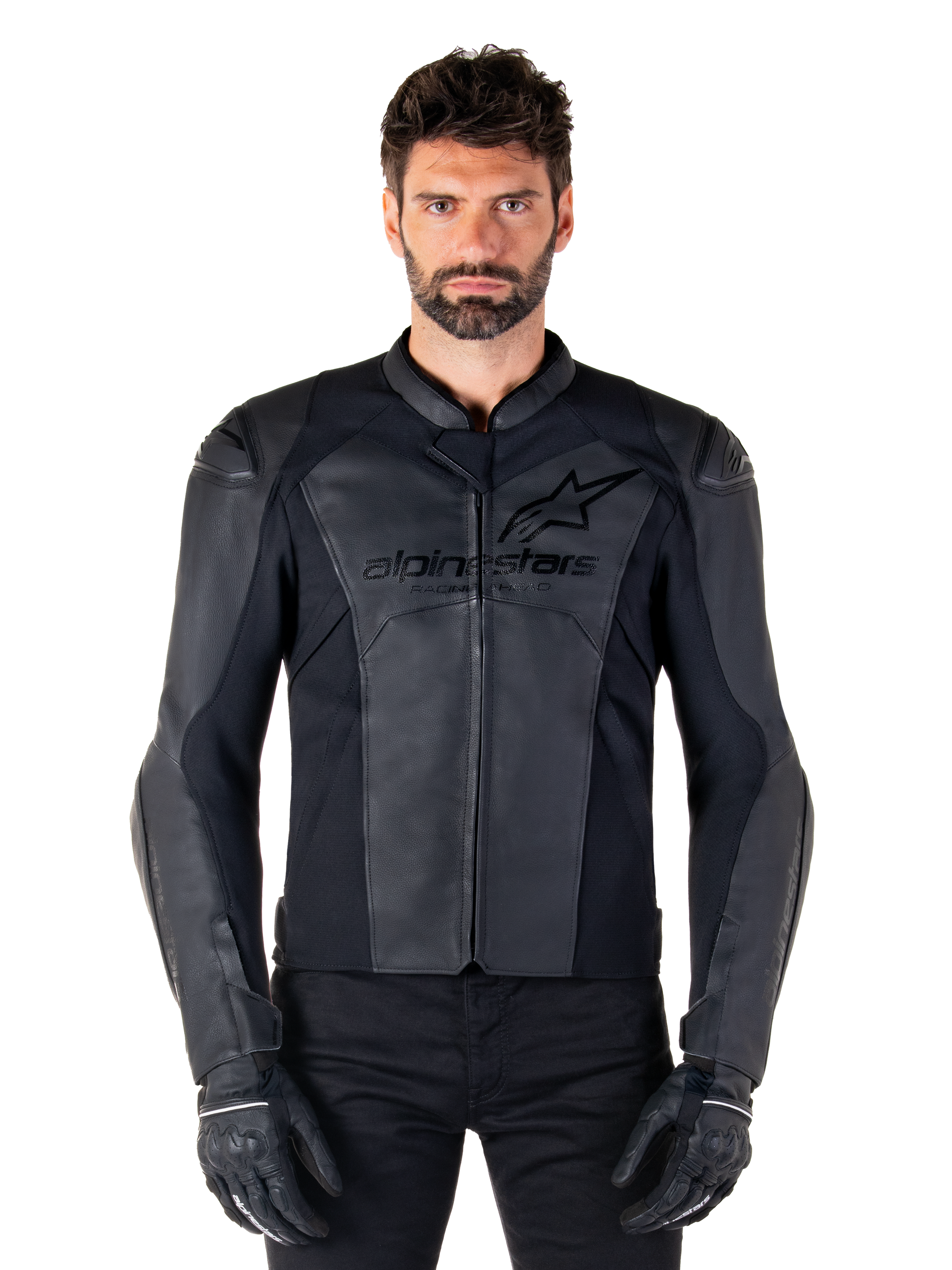 gear leather jacket 46 / Black Black