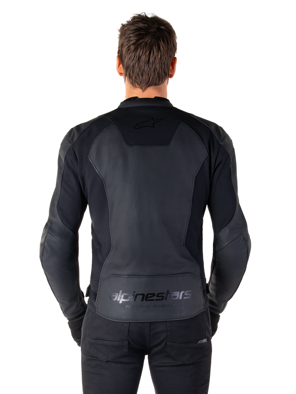 Faster V3 Leather - Black Motorcycle Jacket | Alpinestars® Faster V3 Leather - Black Motorcycle Jacket | Alpinestars®