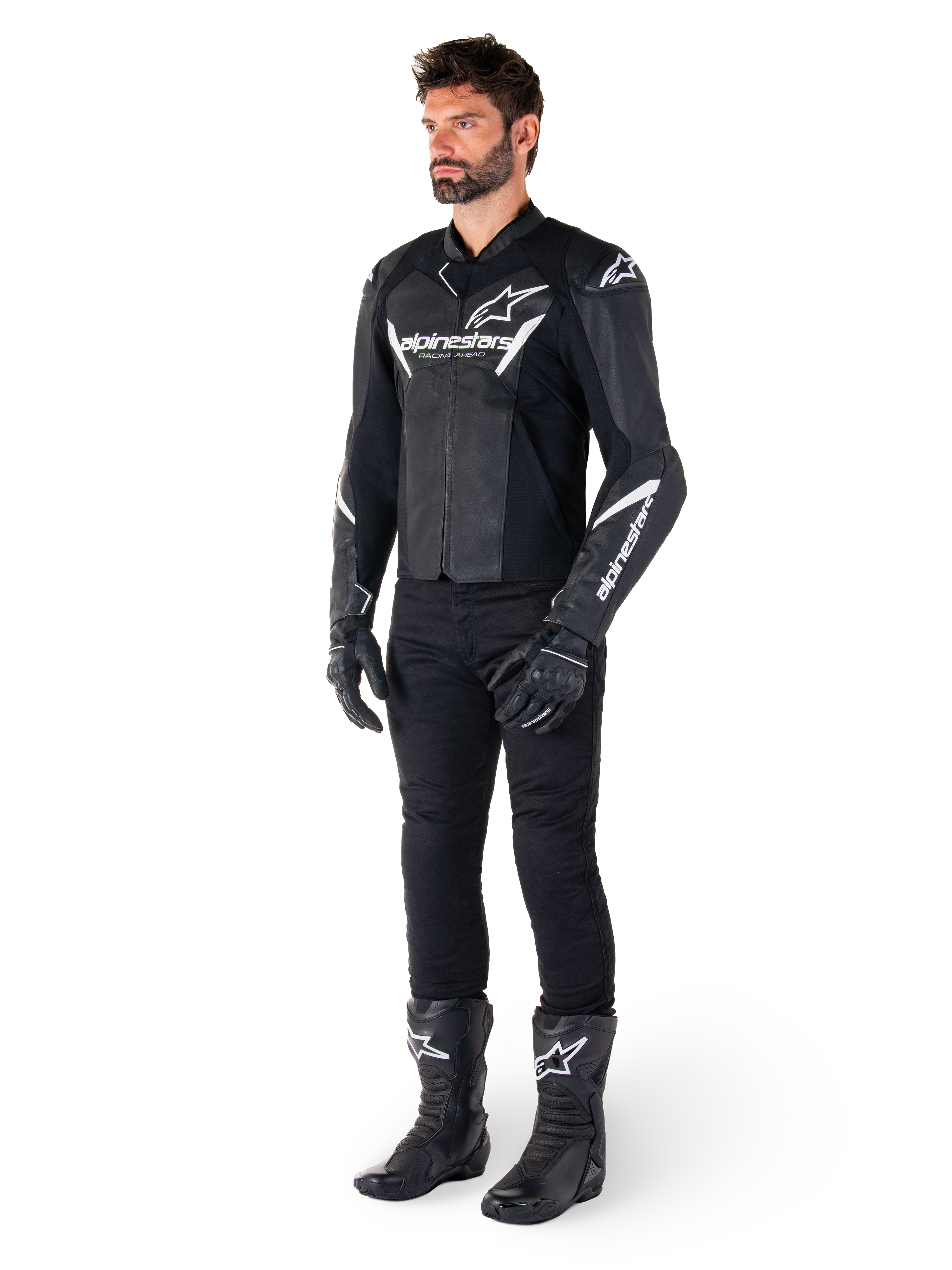 Faster V3 - Black Motorcycle Jacket | Alpinestars® Faster V3 - Black Motorcycle Jacket | Alpinestars®