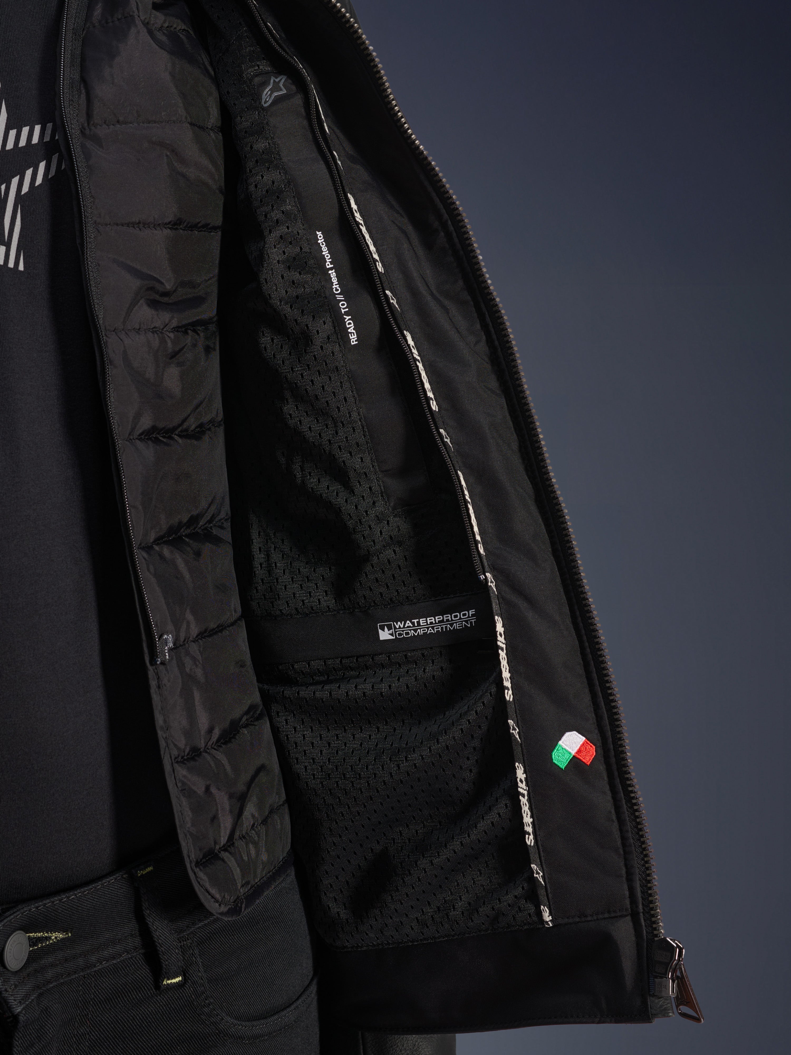 Blacktrack - Black Motorcycle Jacket | Alpinestars®