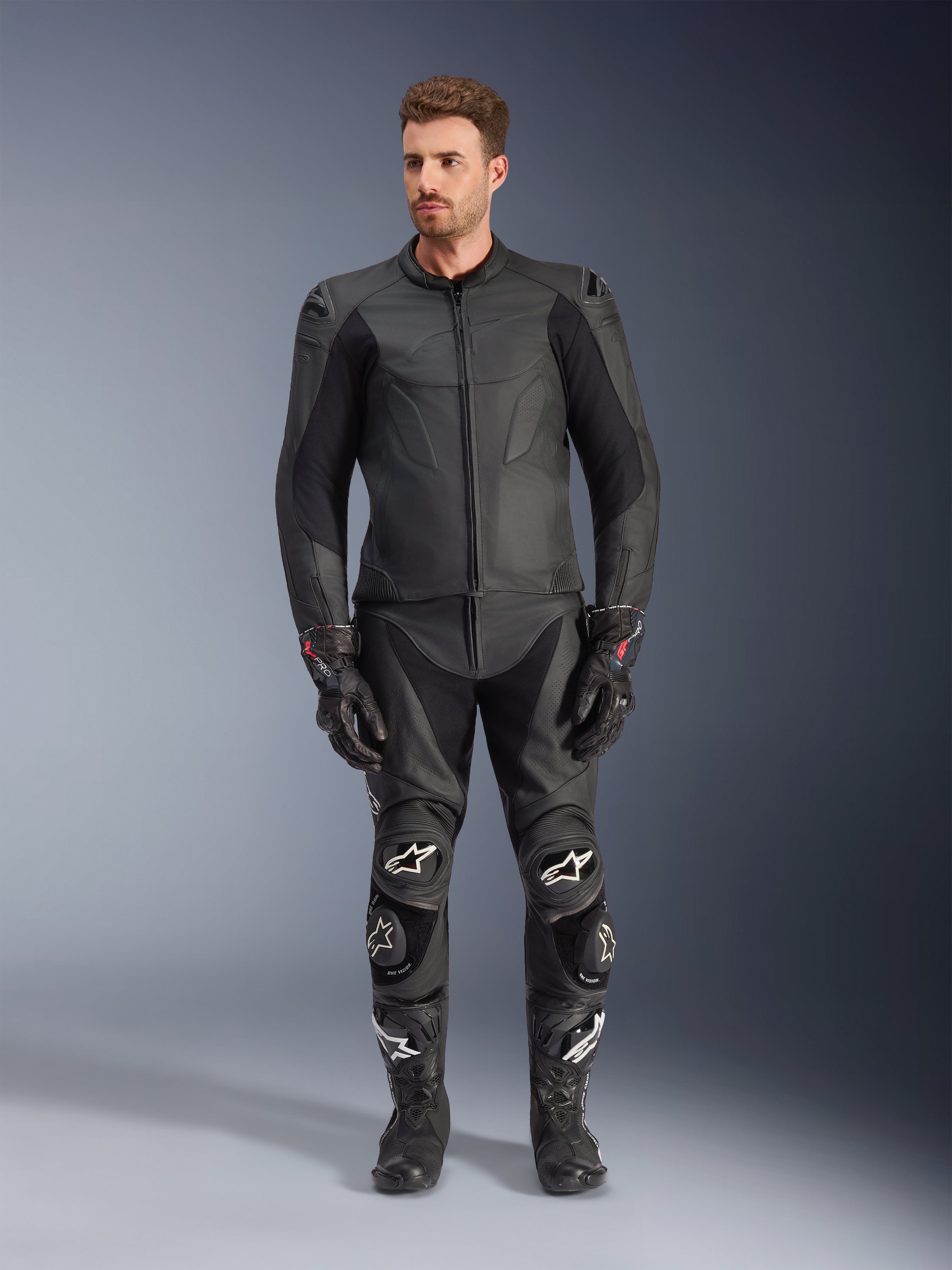 alpinestars レザージャケット Caliber - Black Motorcycle Jacket | Alpinestars®