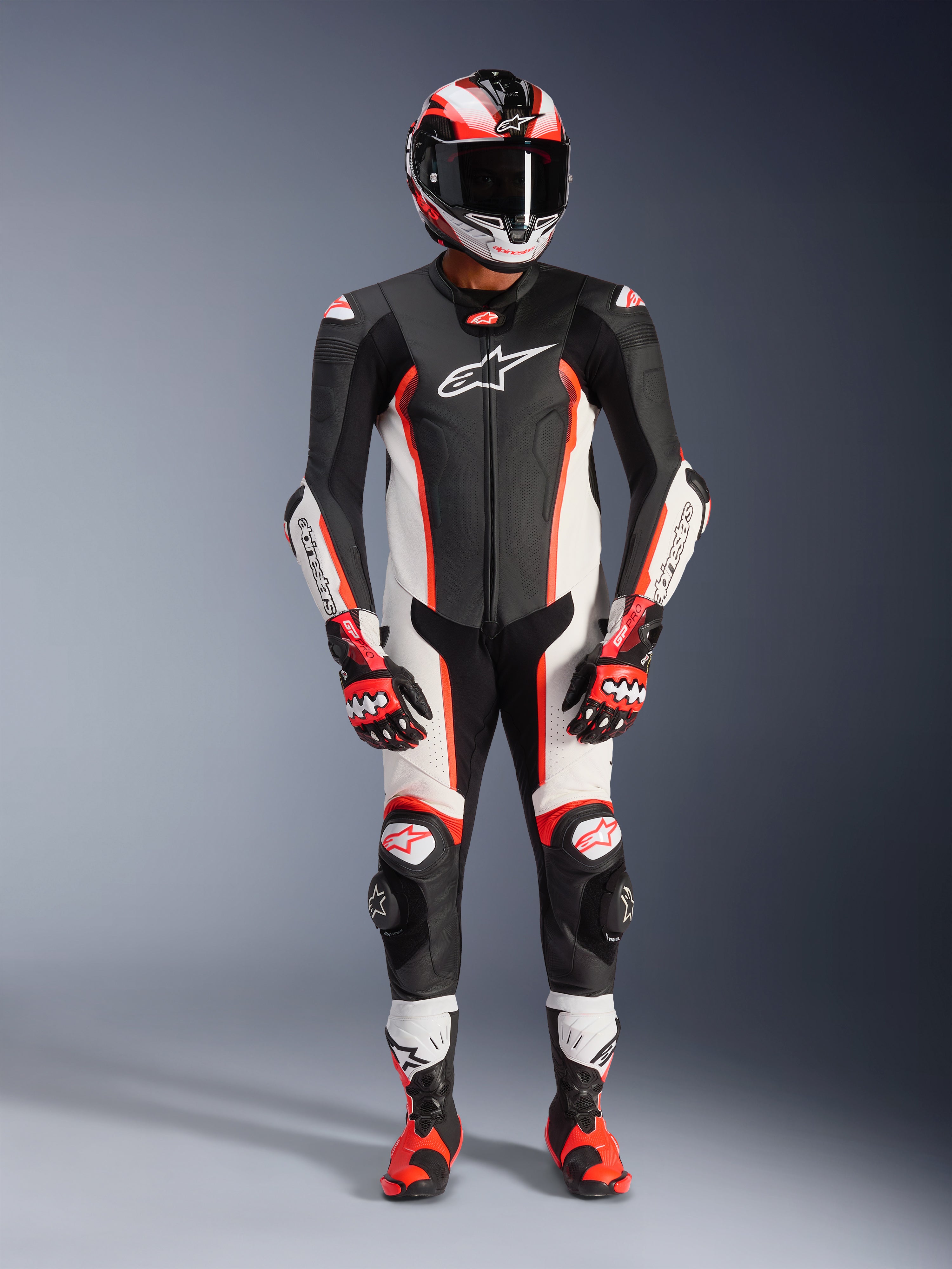 Missile V2 1-Piece - Black Motorcycle Suit | Alpinestars®