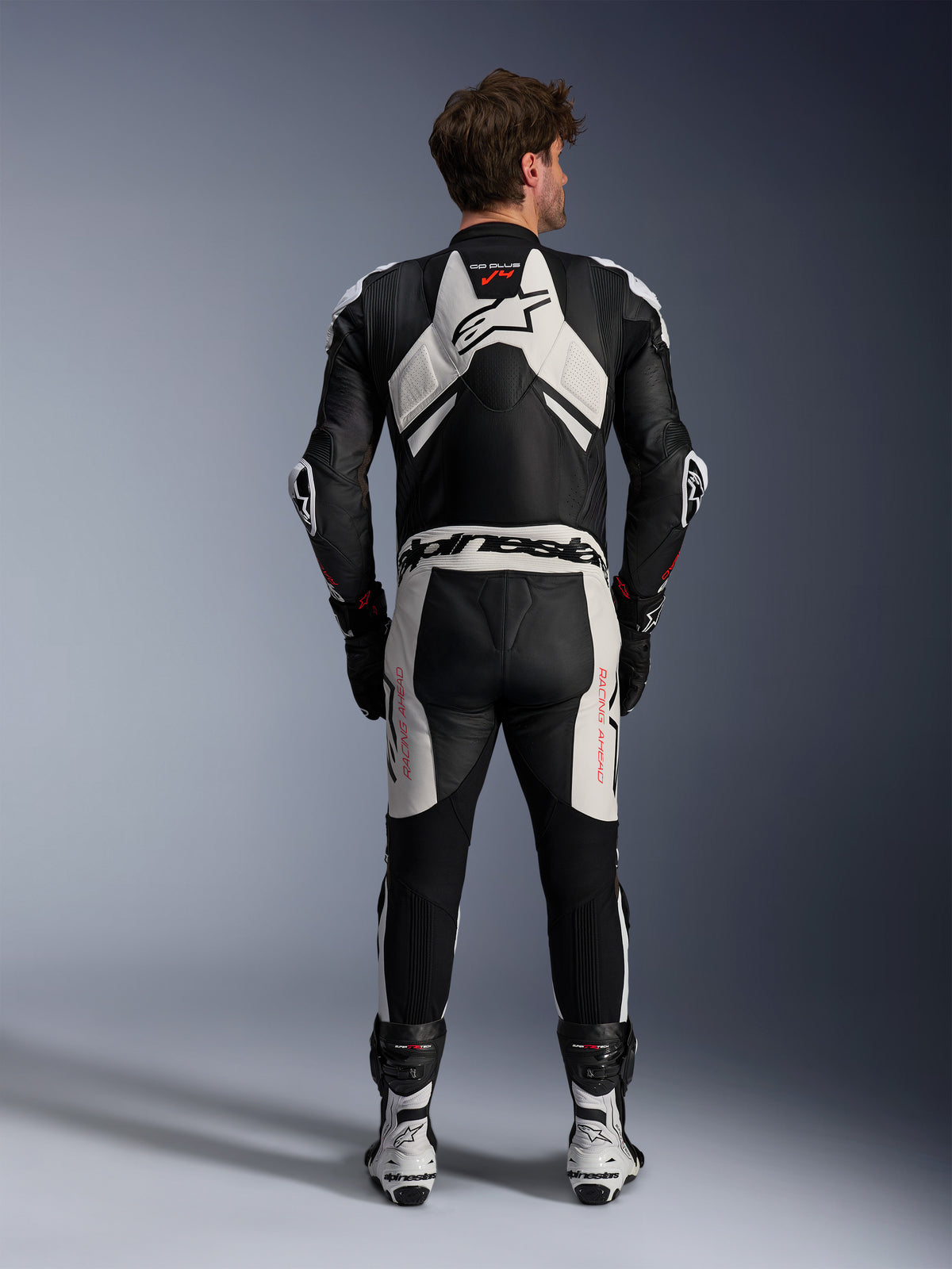 GP Plus V4 Sprint - Black Motorcycle Suit | Alpinestars®