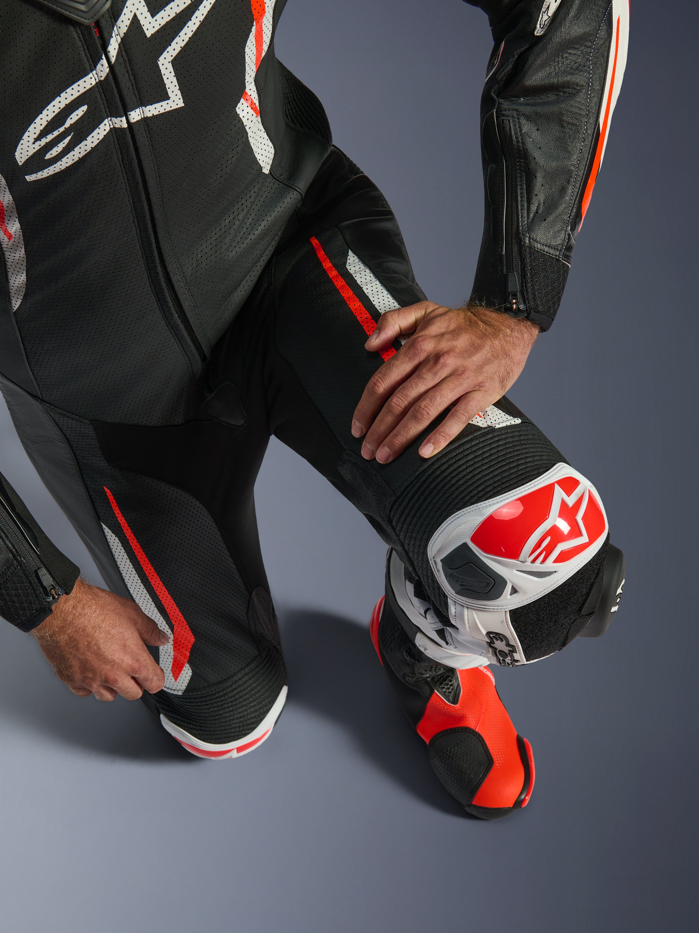 GP Tech V5 - Black Motorcycle Suit | Alpinestars®