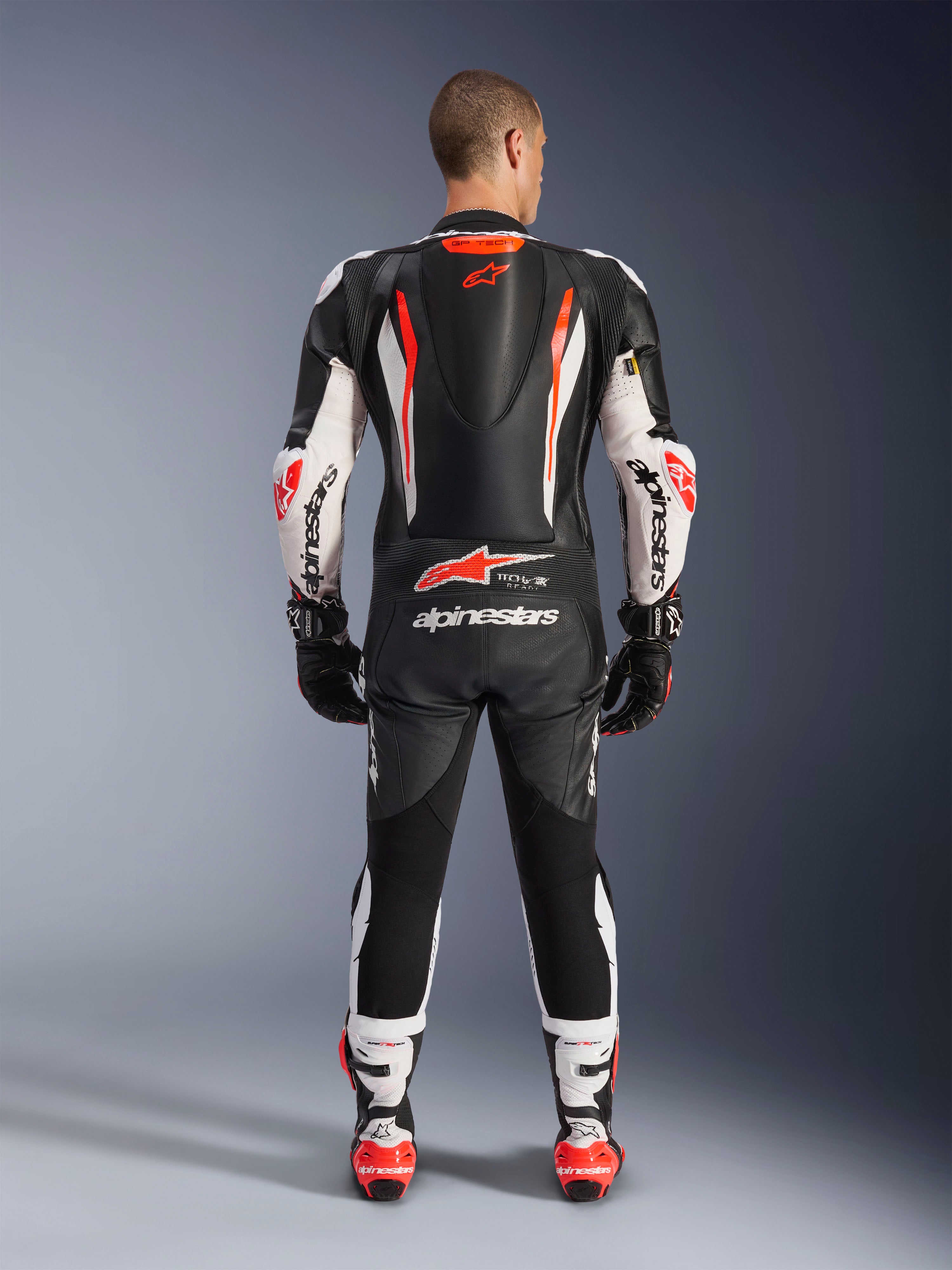 GP Tech V5 One Piece - Black Motorcycle Suit | Alpinestars®