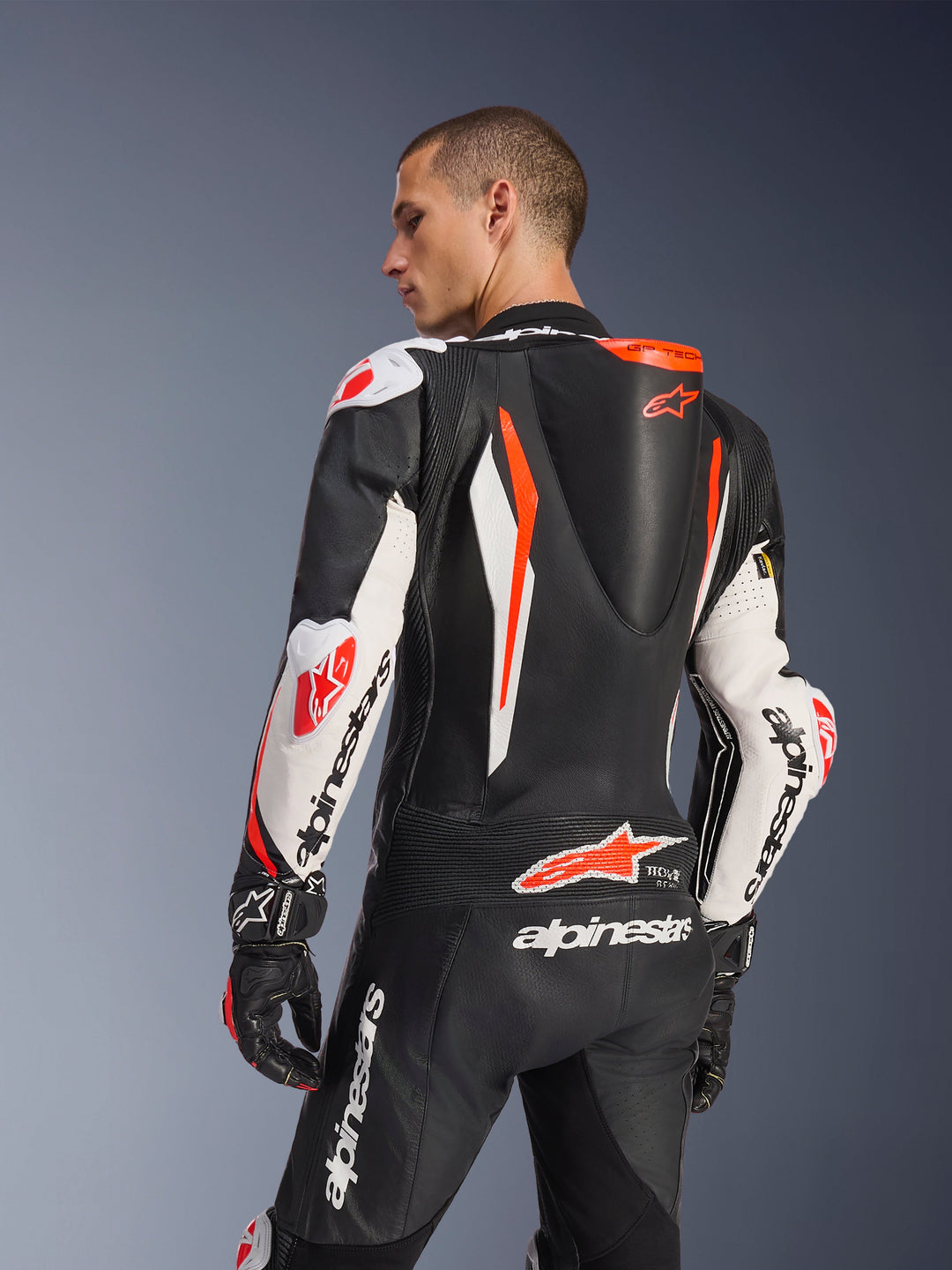 GP Tech V5 - Black Motorcycle Suit | Alpinestars®