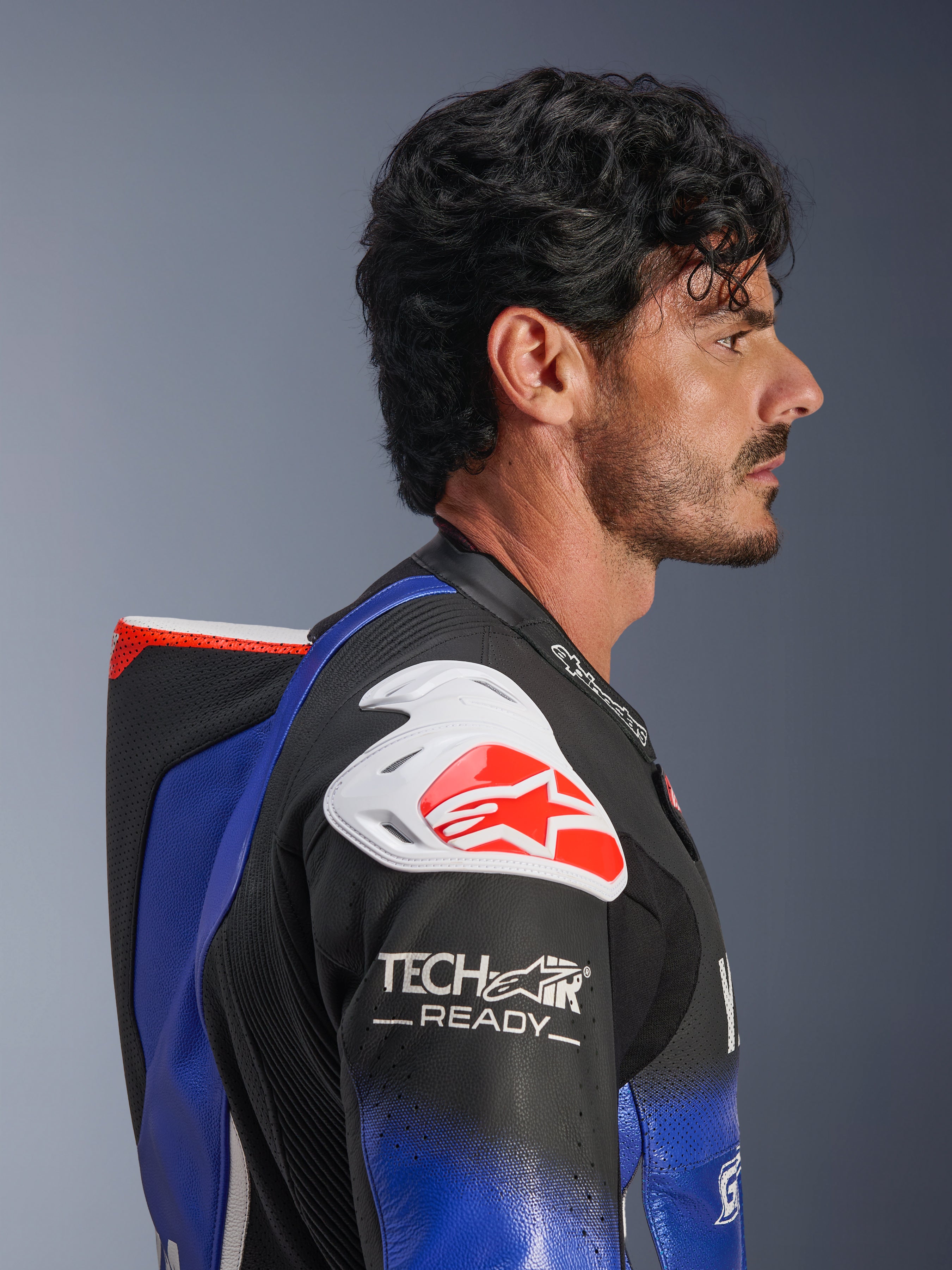 Yamaha GP-R7 - Blue Motorcycle Suit | Alpinestars®