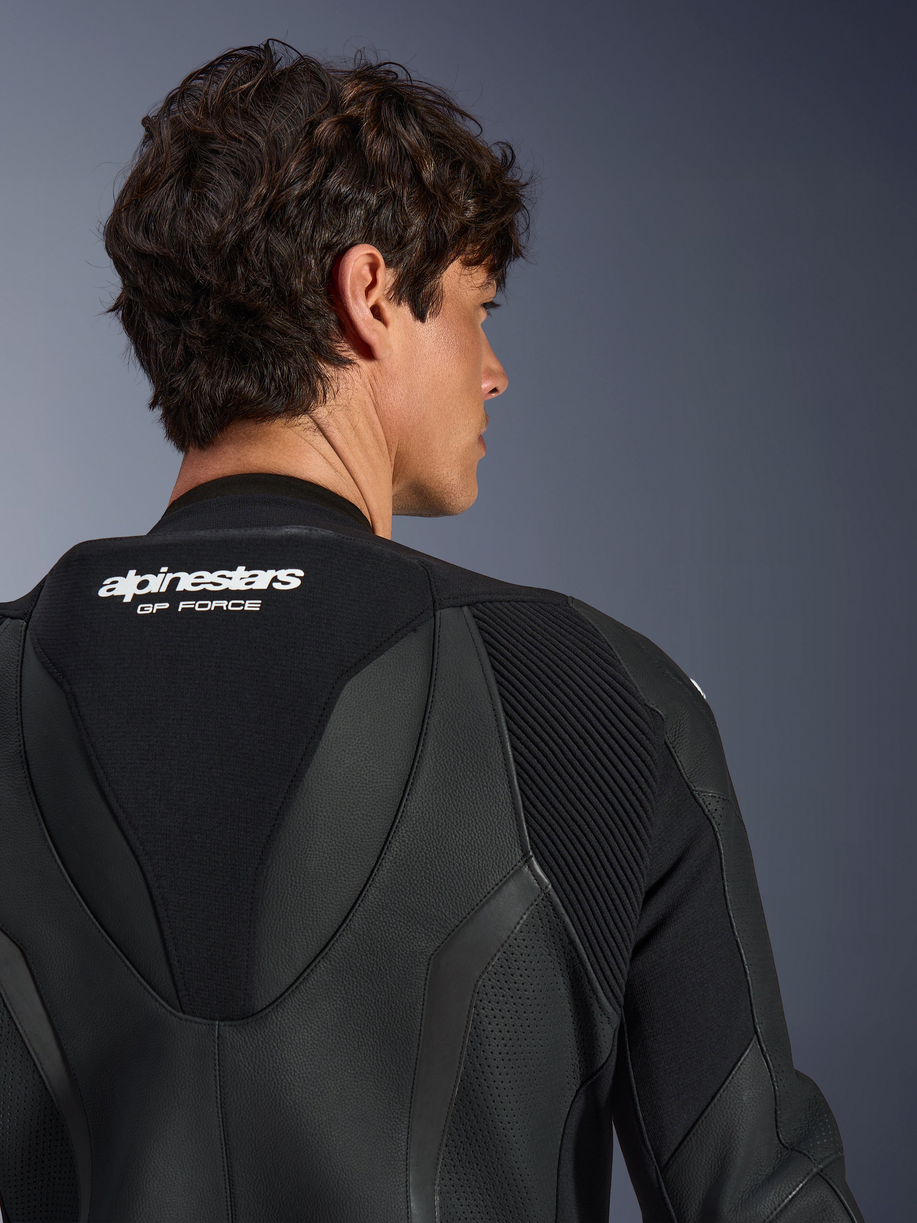 GP Force V2 1-Piece - Black Motorcycle Suit | Alpinestars®