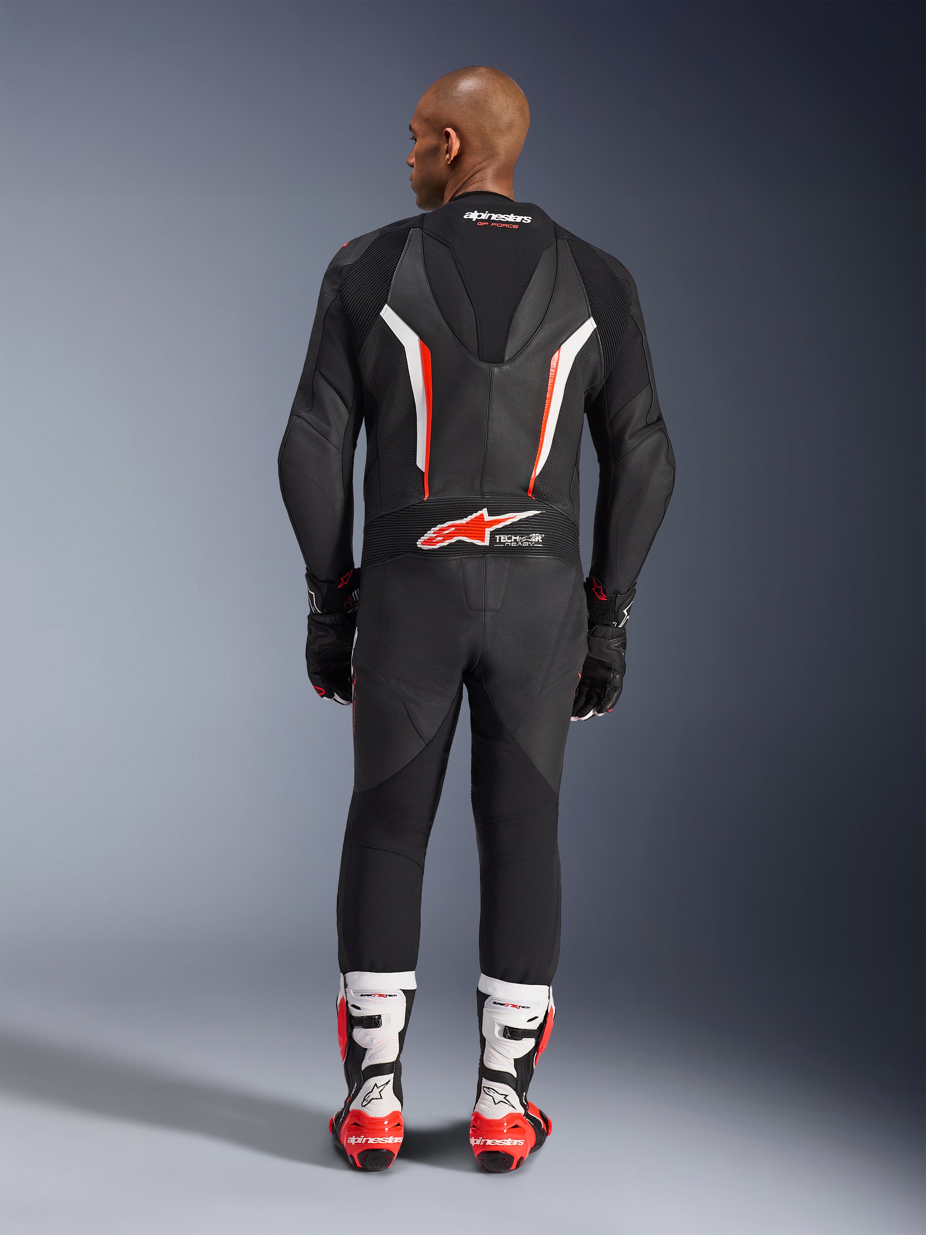 GP Force V2 1Piece - Red Motorcycle Suit | Alpinestars®