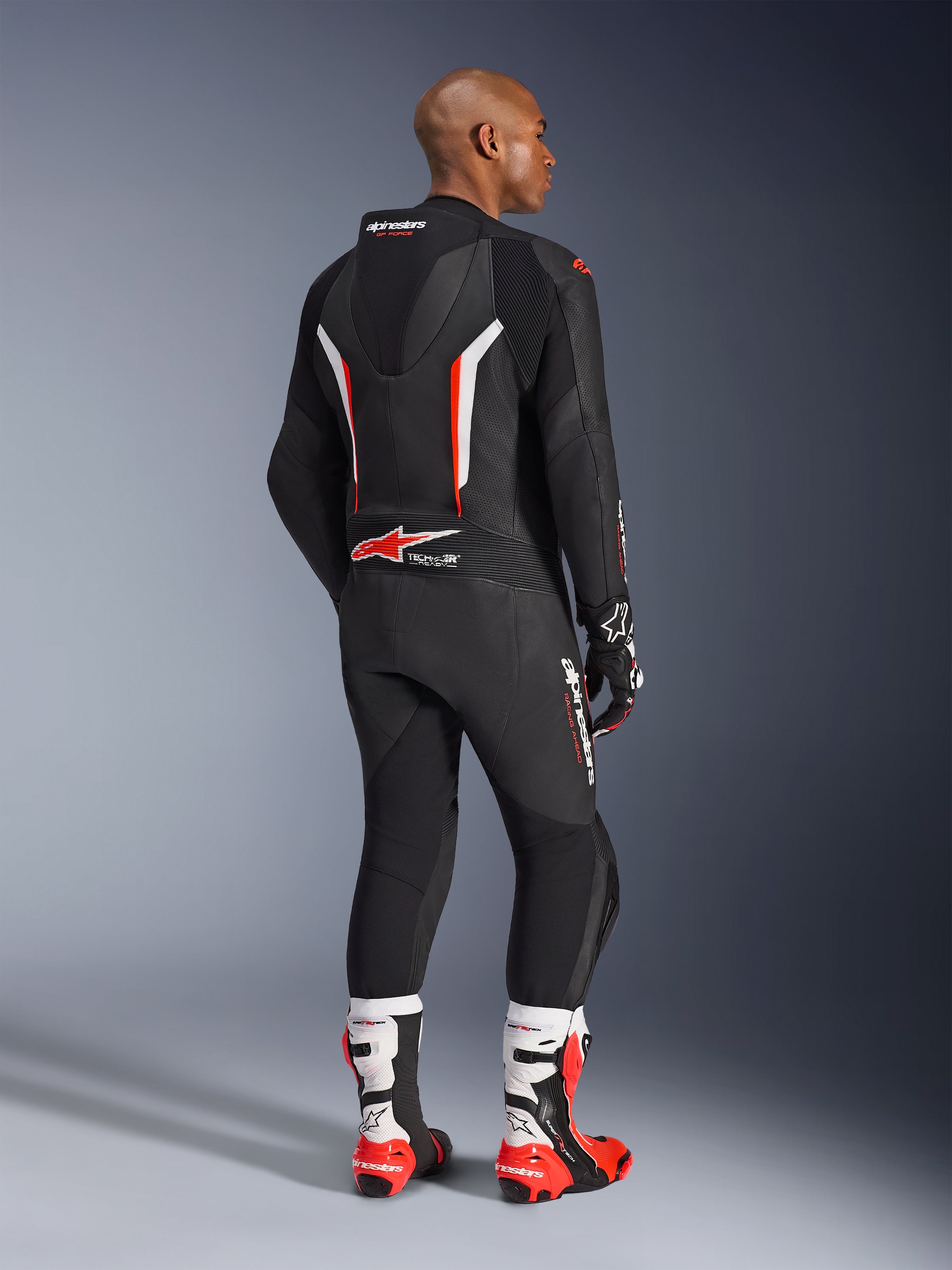 GP Force V2 1Piece - Red Motorcycle Suit | Alpinestars®