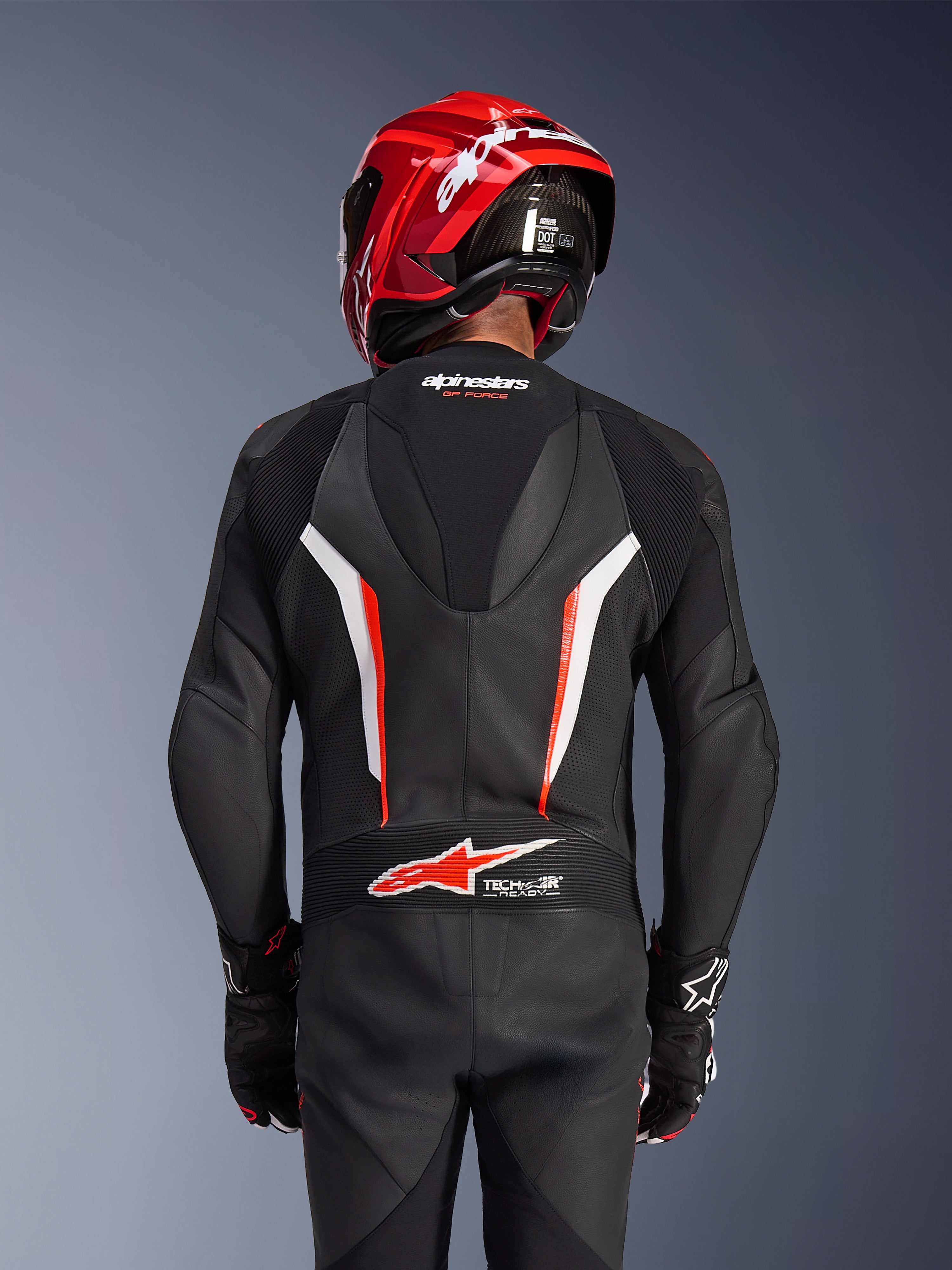 GP Force V2 1Piece - Red Motorcycle Suit | Alpinestars®